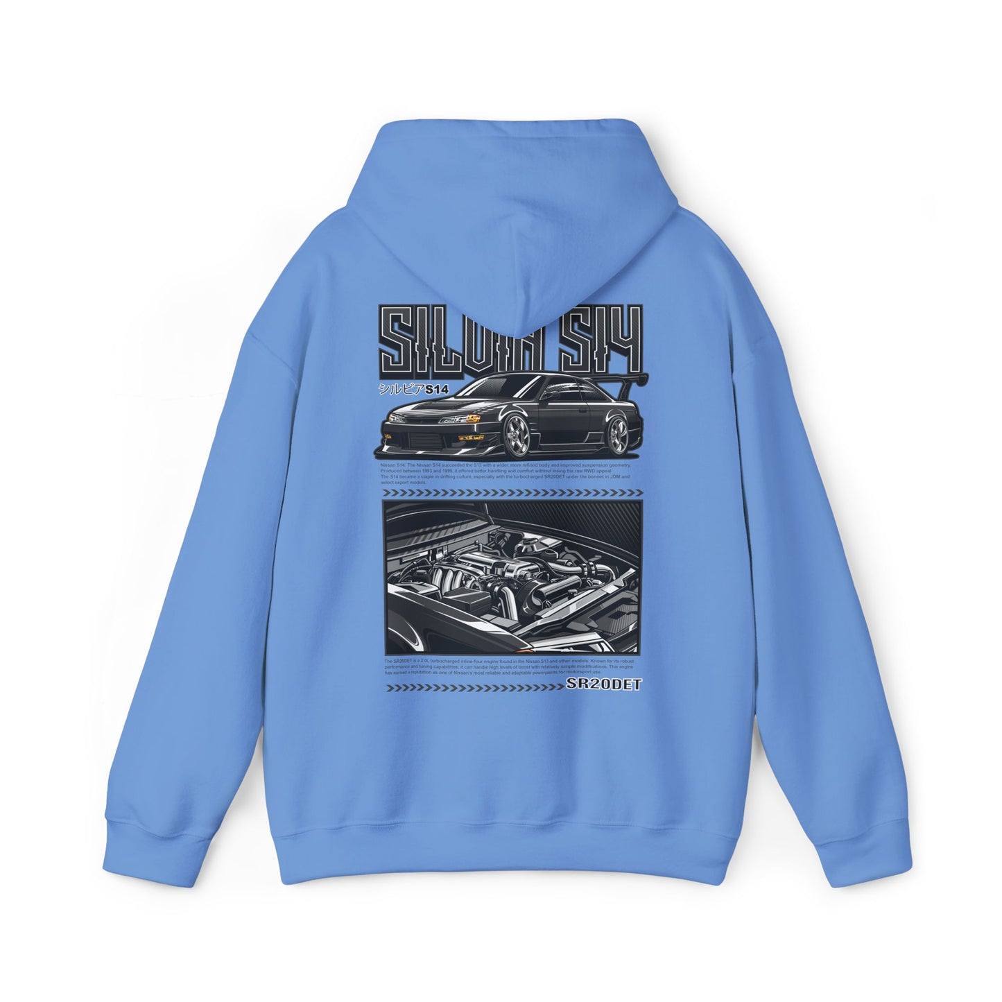 Nissan Silvia S15 SR20DET Hoodie – Charcoal Grey Edition