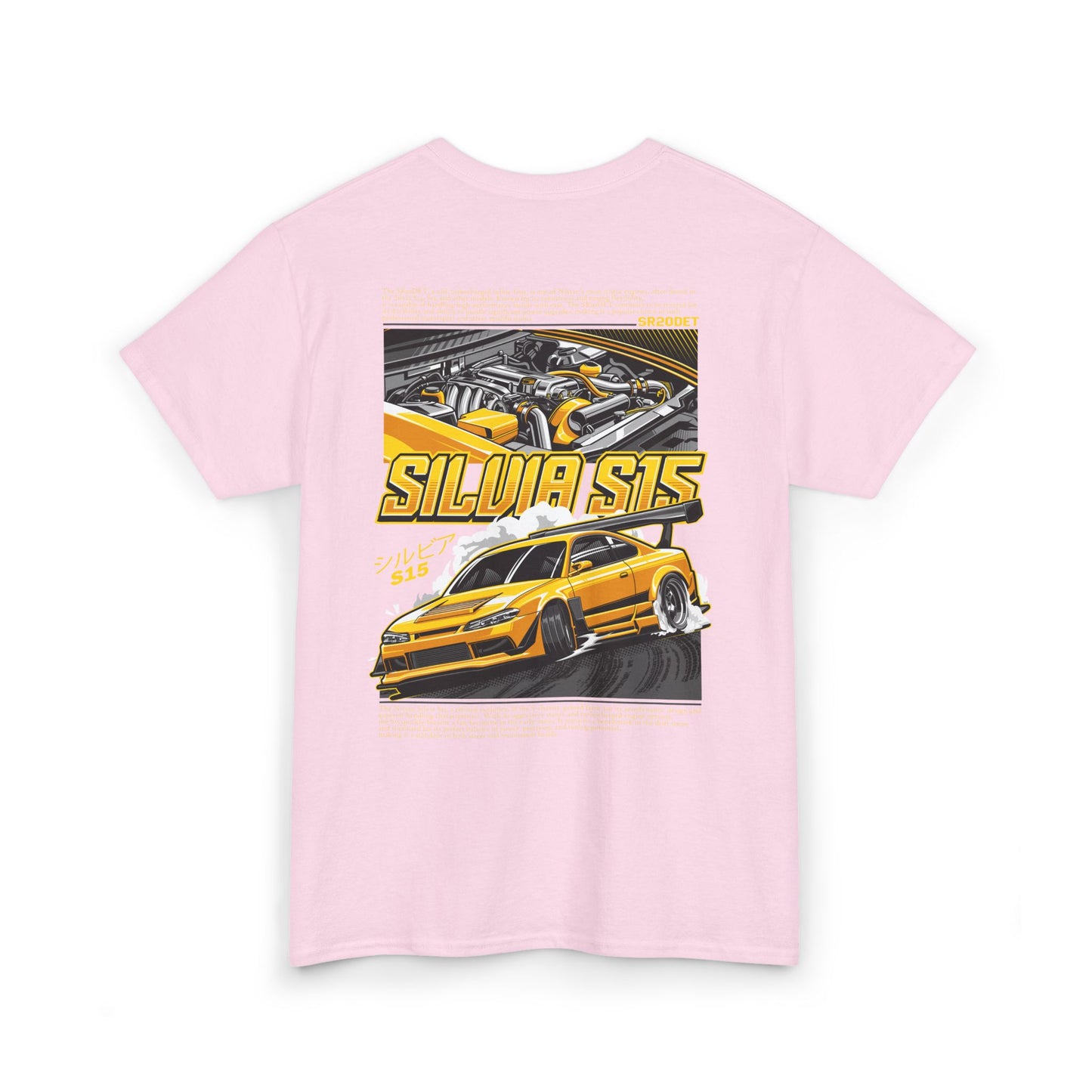 SILVIA S15 SR20DET T-SHIRT - YELLOW EDITION