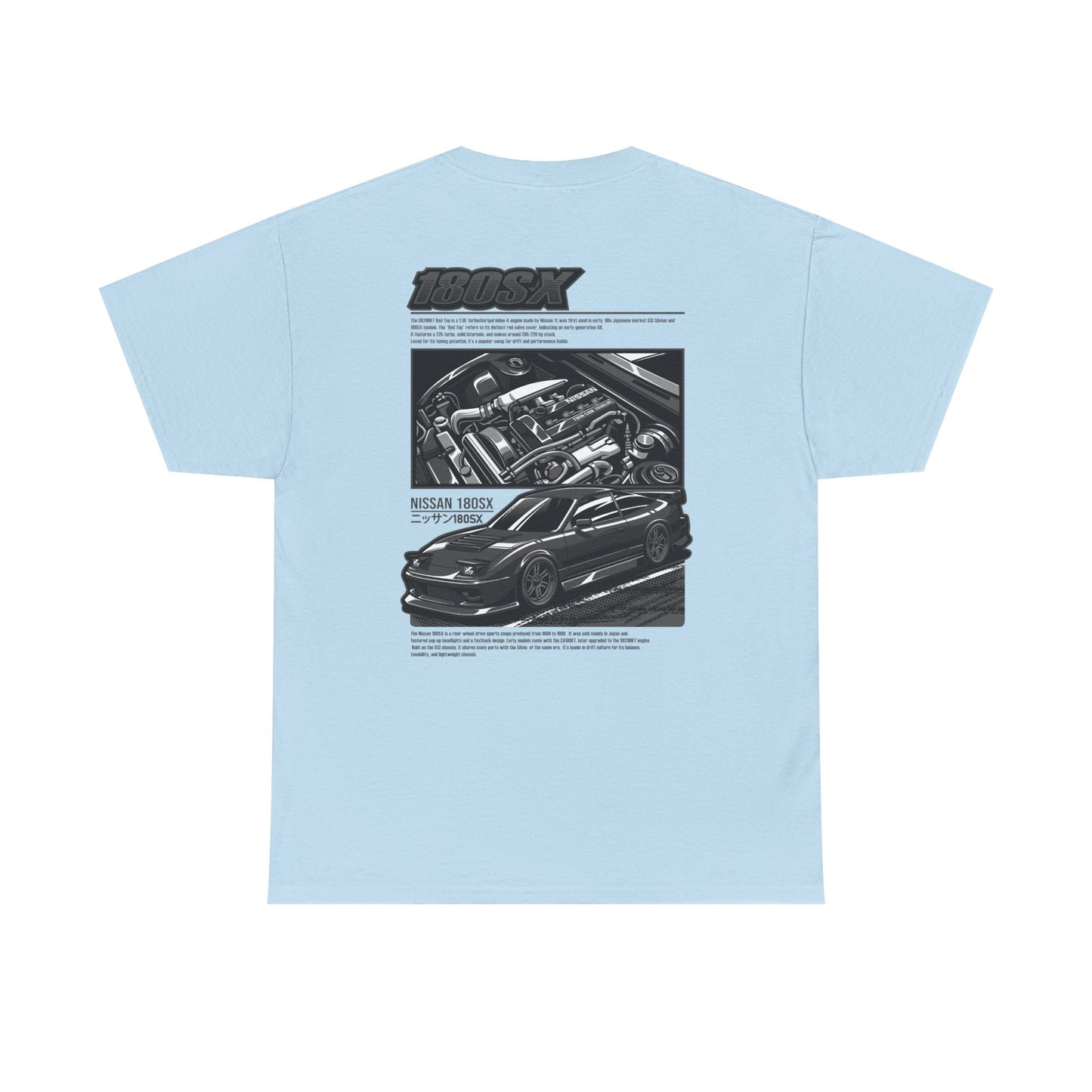 180SX SR20DET T-SHIRT - CHARCOAL GREY EDITION
