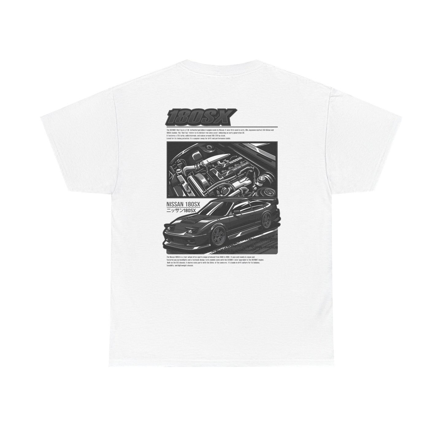 180SX SR20DET T-SHIRT - CHARCOAL GREY EDITION