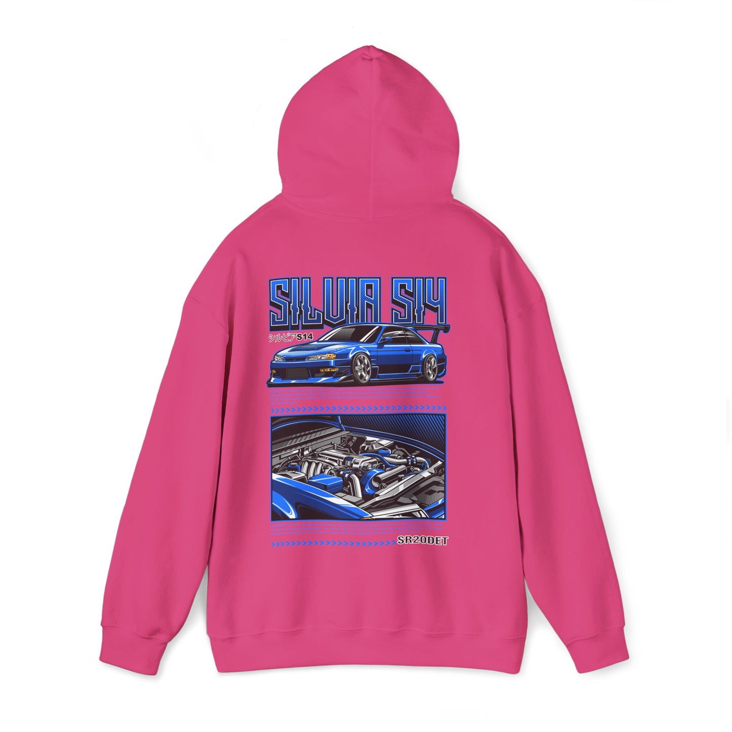 Nissan Silvia S14 SR20DET Hoodie – Blue Edition