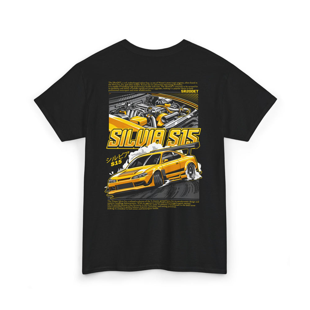 SILVIA S15 SR20DET T-SHIRT - YELLOW EDITION