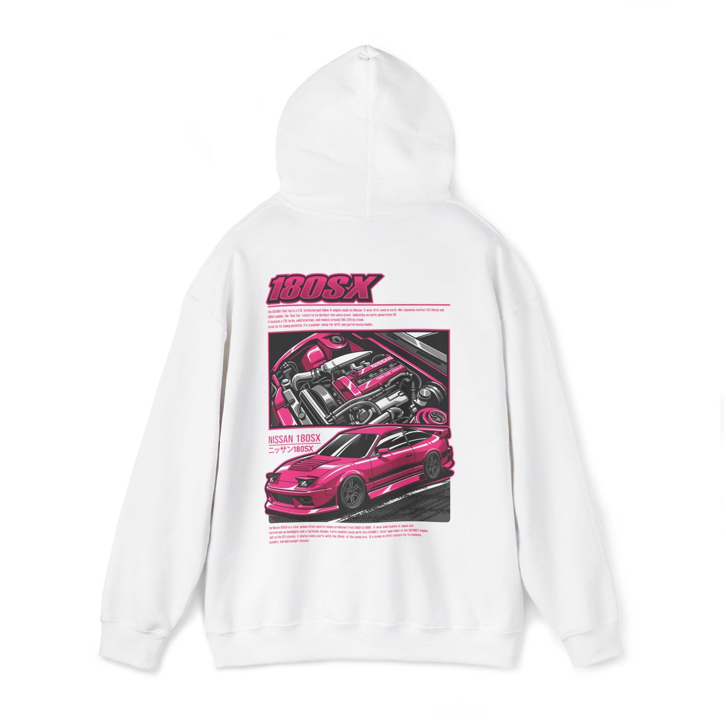 Nissan 180SX SR20DET Hoodie – Pink Edition
