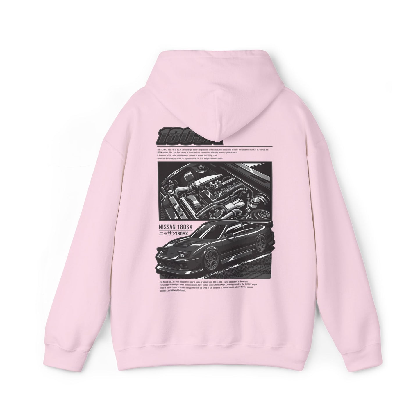 Nissan 180SX SR20DET Hoodie – Charcoal Grey Edition