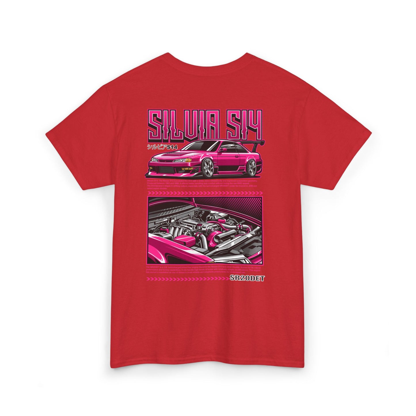 SILVIA S14 SR20DET T-SHIRT - PINK EDITION