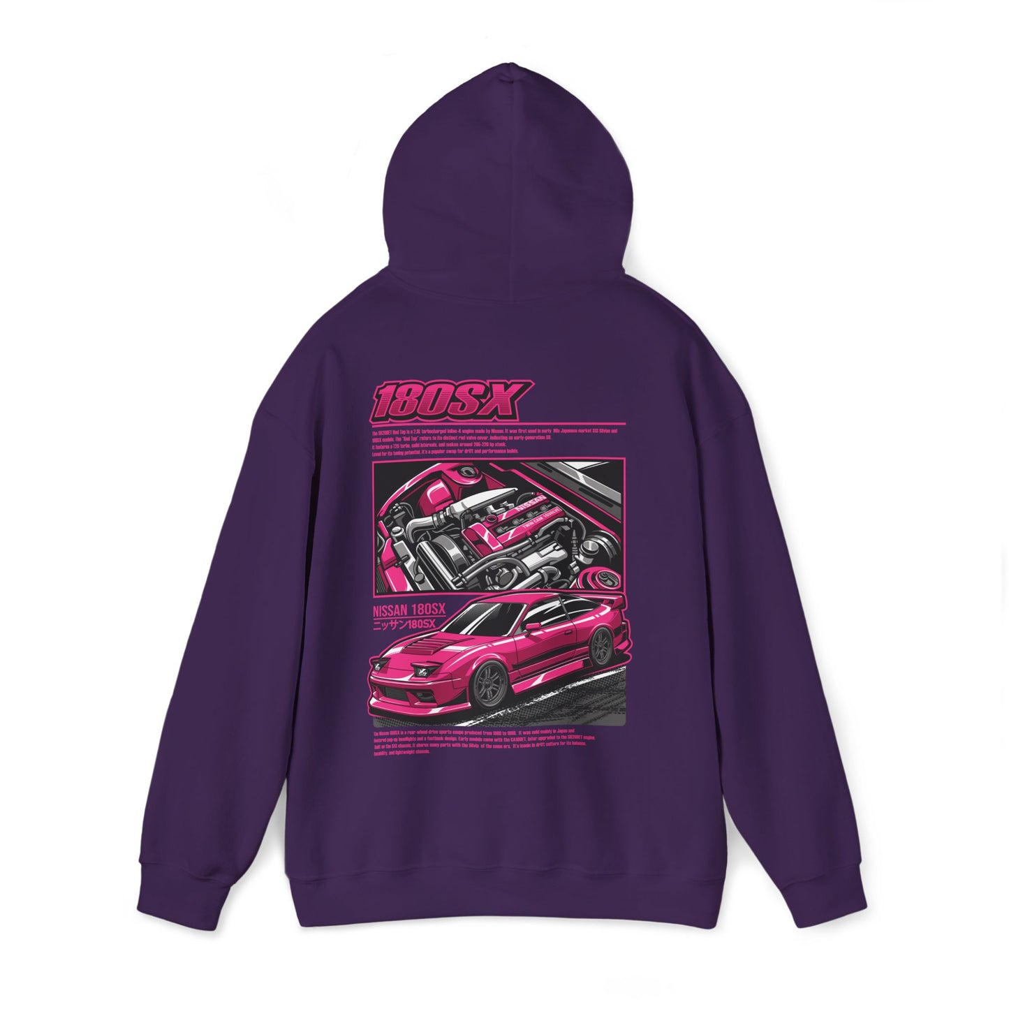 Nissan 180SX SR20DET Hoodie – Pink Edition