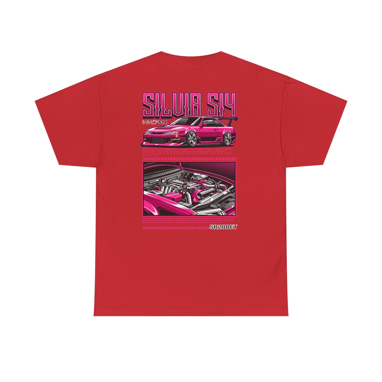 SILVIA S14 SR20DET T-SHIRT - PINK EDITION