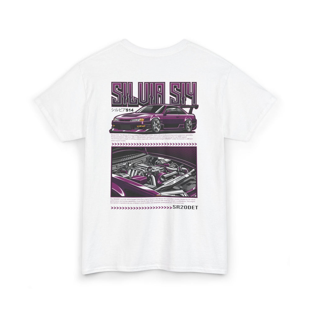 SILVIA S14 SR20DET T-SHIRT - PURPLE EDITION