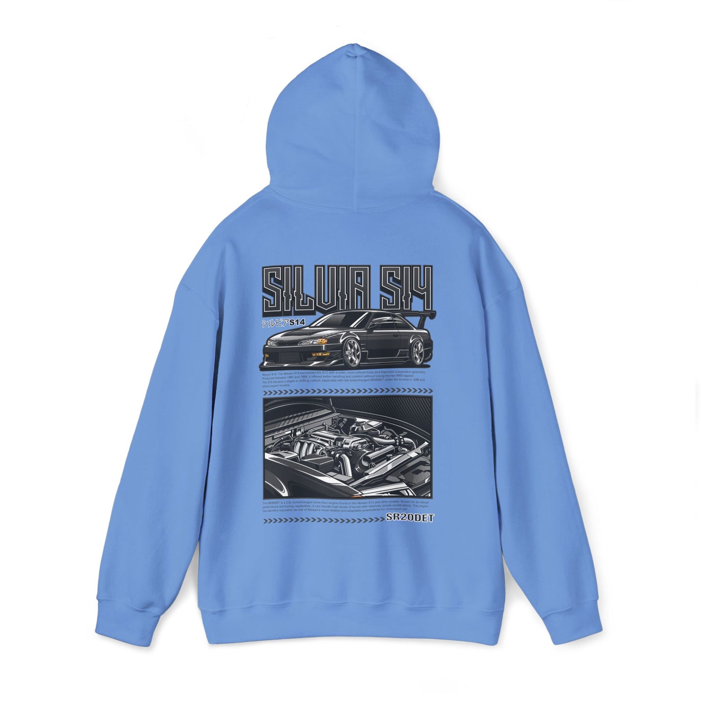 Nissan Silvia S15 SR20DET Hoodie – Charcoal Grey Edition