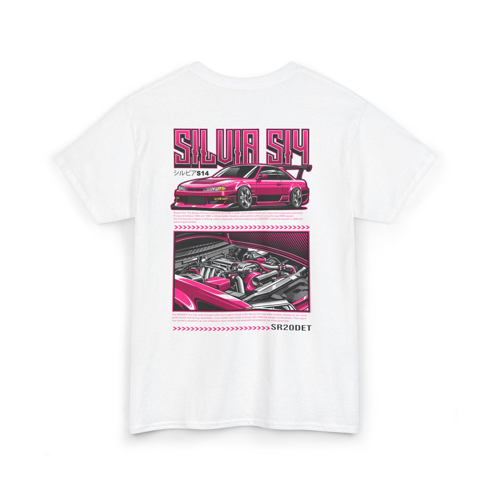 SILVIA S14 SR20DET T-SHIRT - PINK EDITION