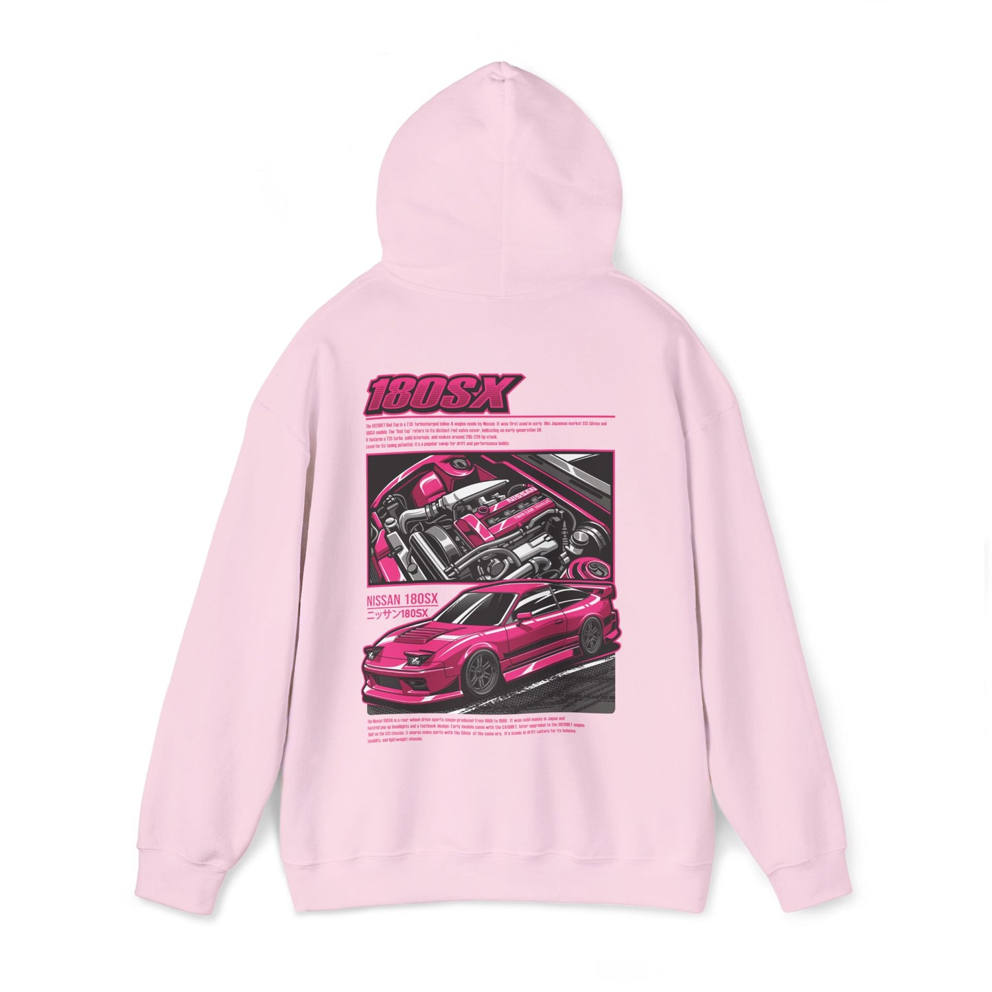 Nissan 180SX SR20DET Hoodie – Pink Edition