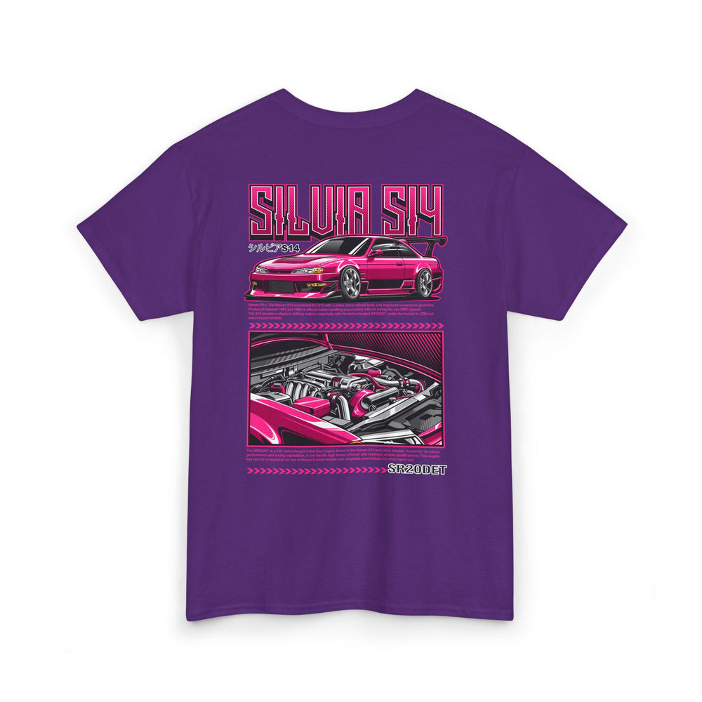 SILVIA S14 SR20DET T-SHIRT - PINK EDITION