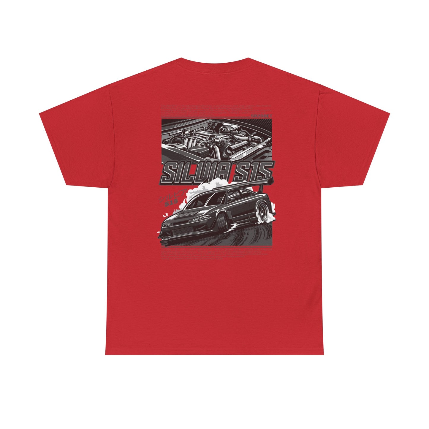 SILVIA S15 SR20DET T-SHIRT – CHARCOAL GREY EDITION