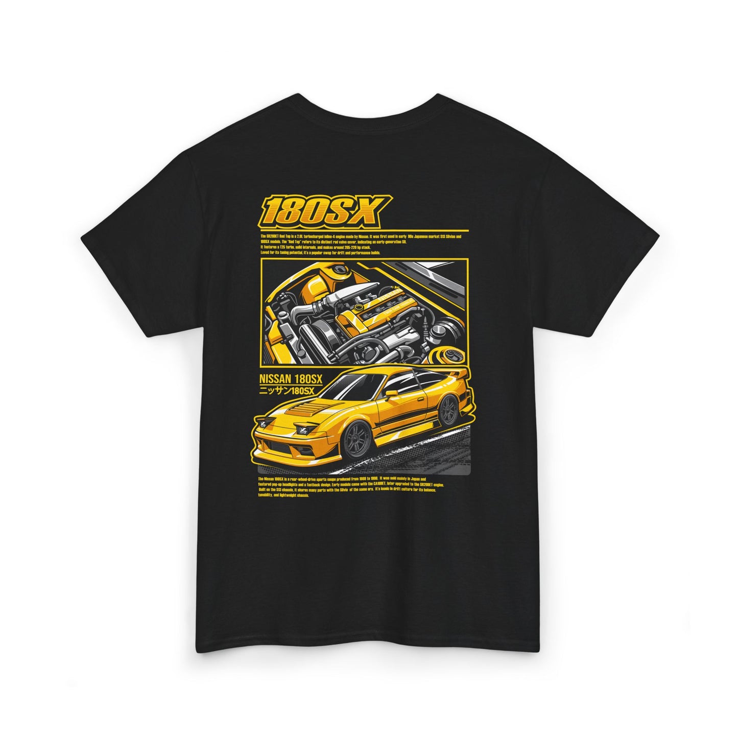 180SX SR20DET T-SHIRT - YELLOW EDITION