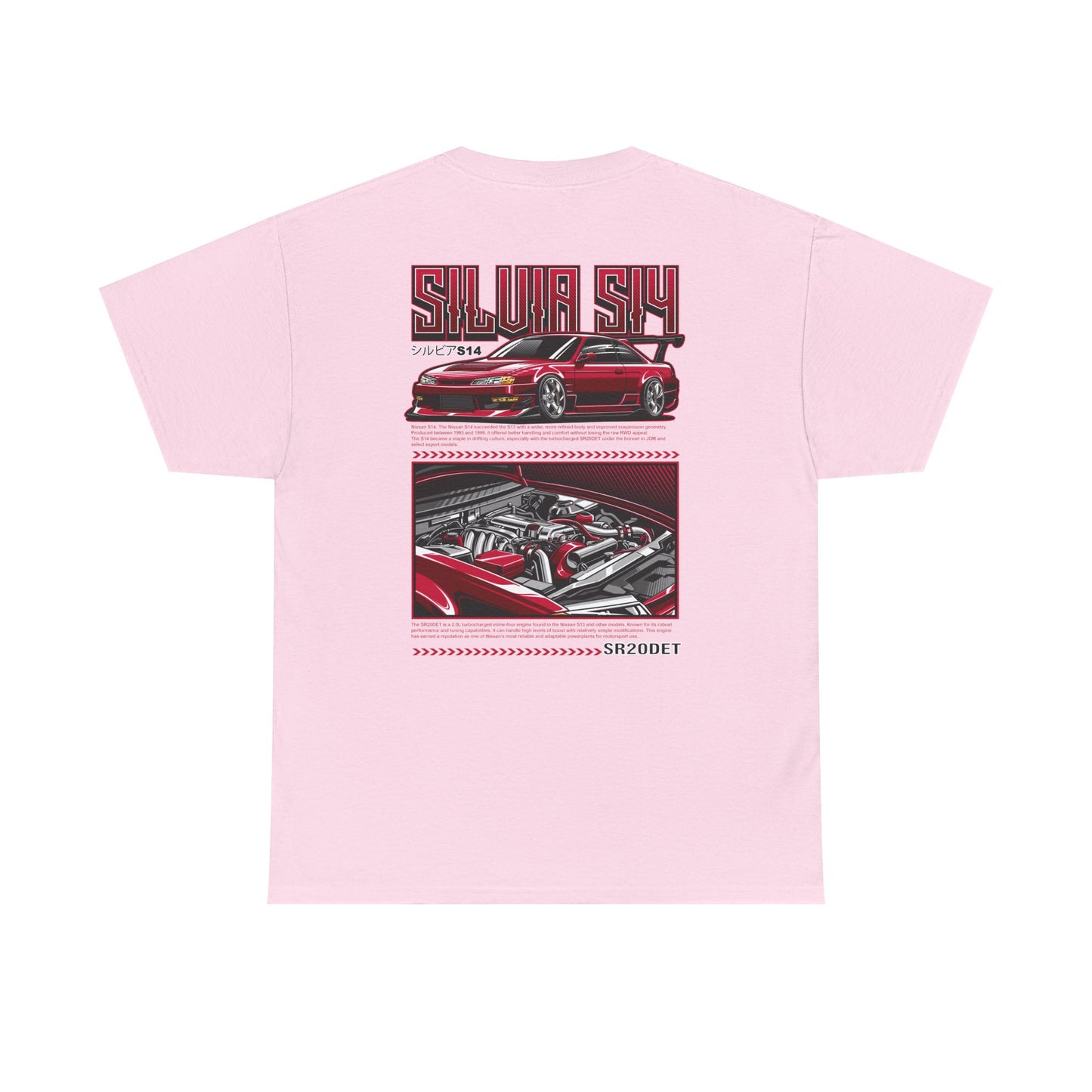 SILVIA S14 SR20DET T-SHIRT - RED EDITION