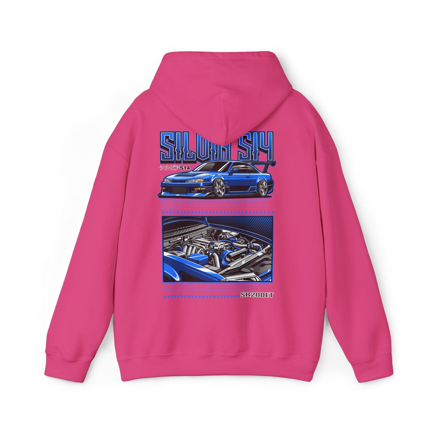 Nissan Silvia S14 SR20DET Hoodie – Blue Edition