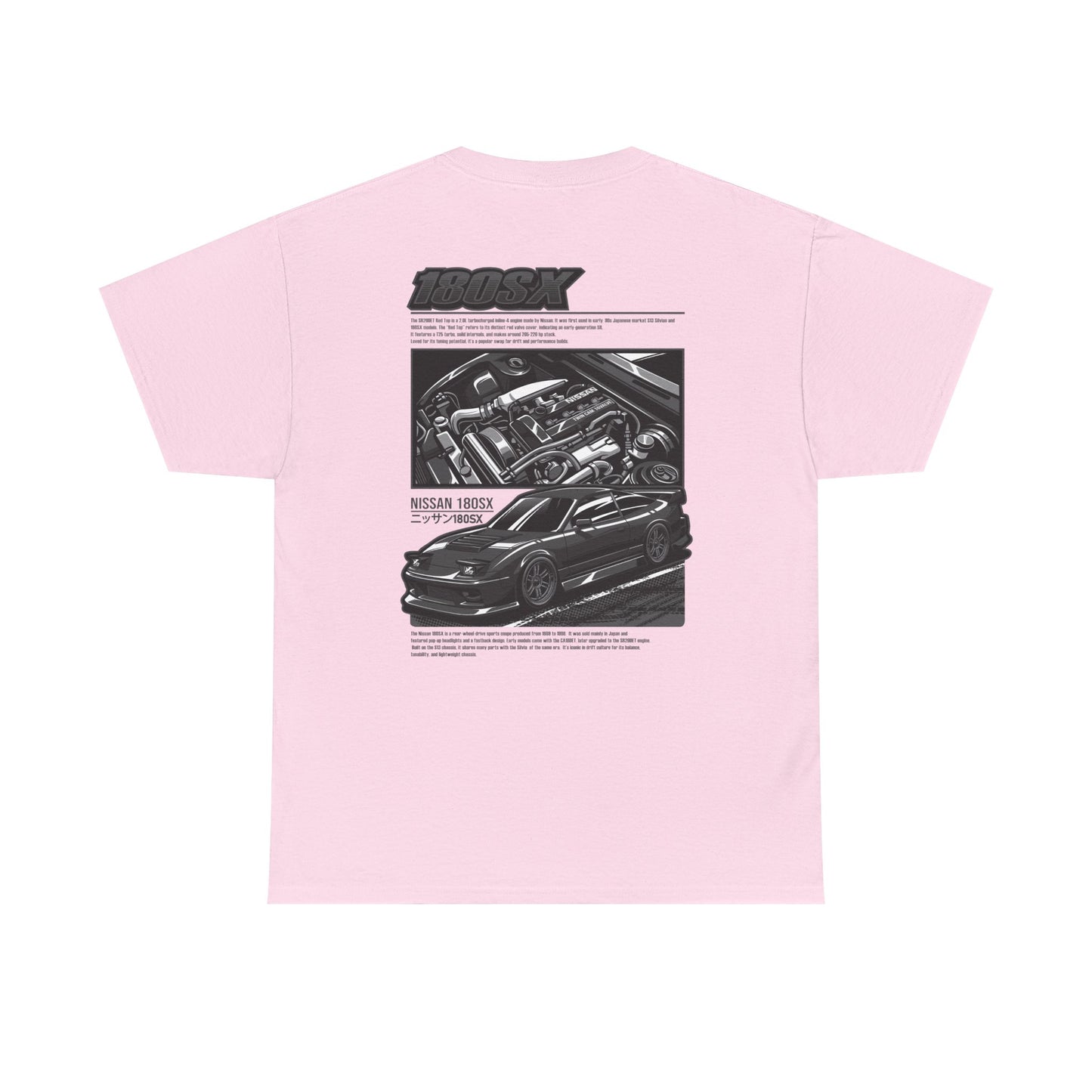 180SX SR20DET T-SHIRT - CHARCOAL GREY EDITION