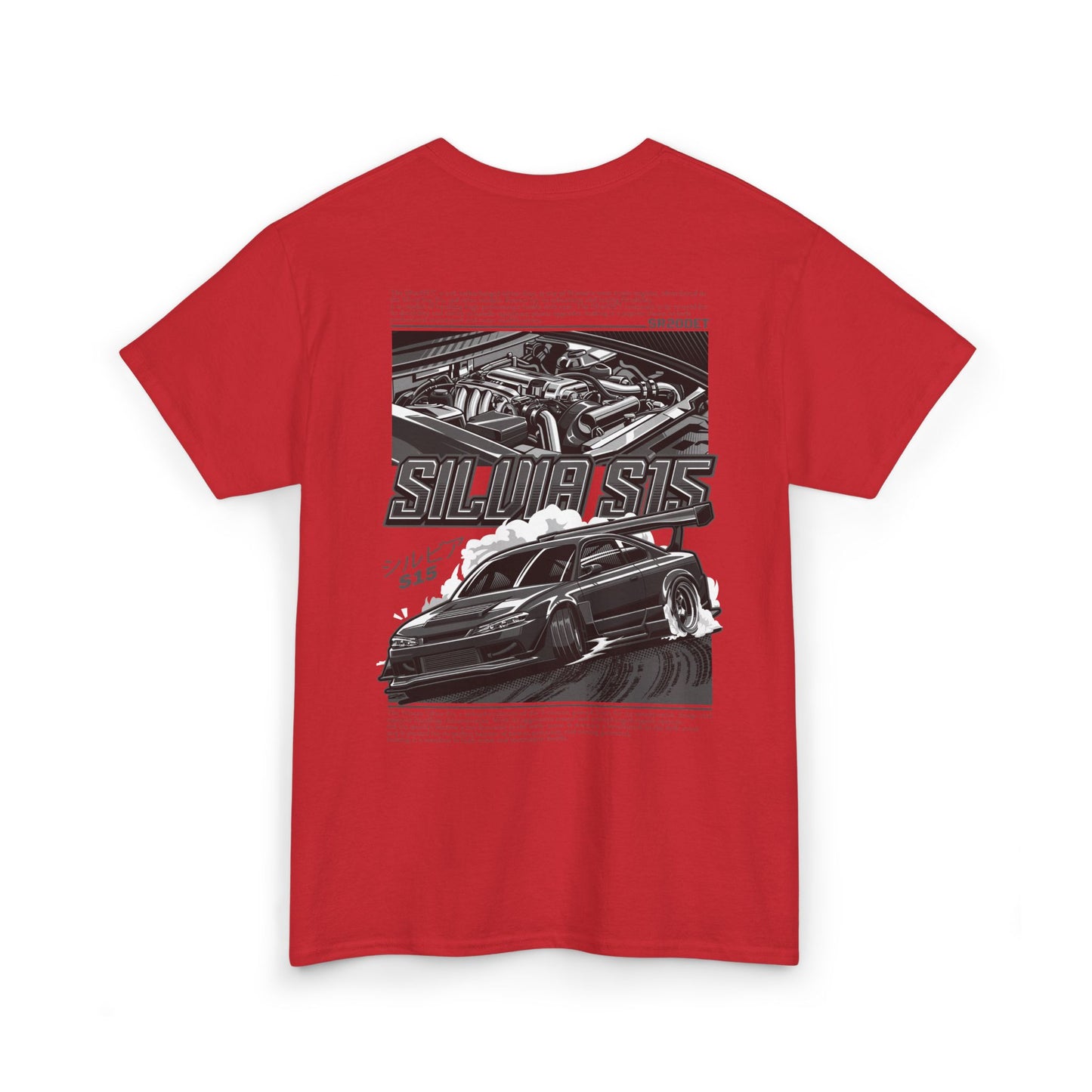 SILVIA S15 SR20DET T-SHIRT – CHARCOAL GREY EDITION