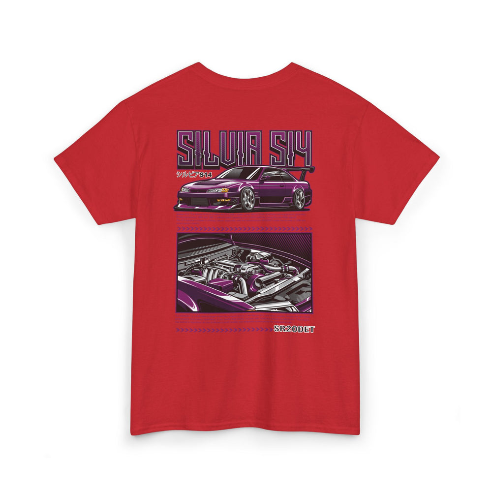 SILVIA S14 SR20DET T-SHIRT - PURPLE EDITION