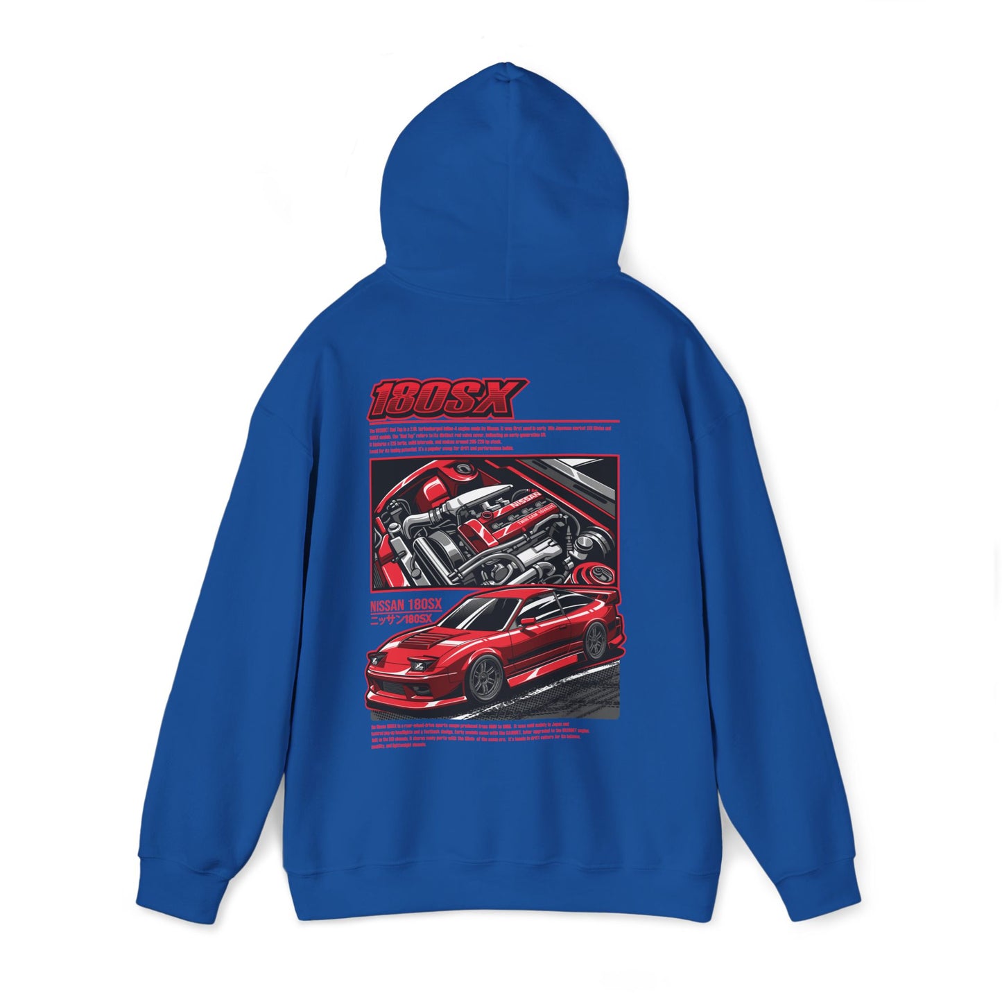 Nissan 180SX SR20DET Hoodie – Red Edition
