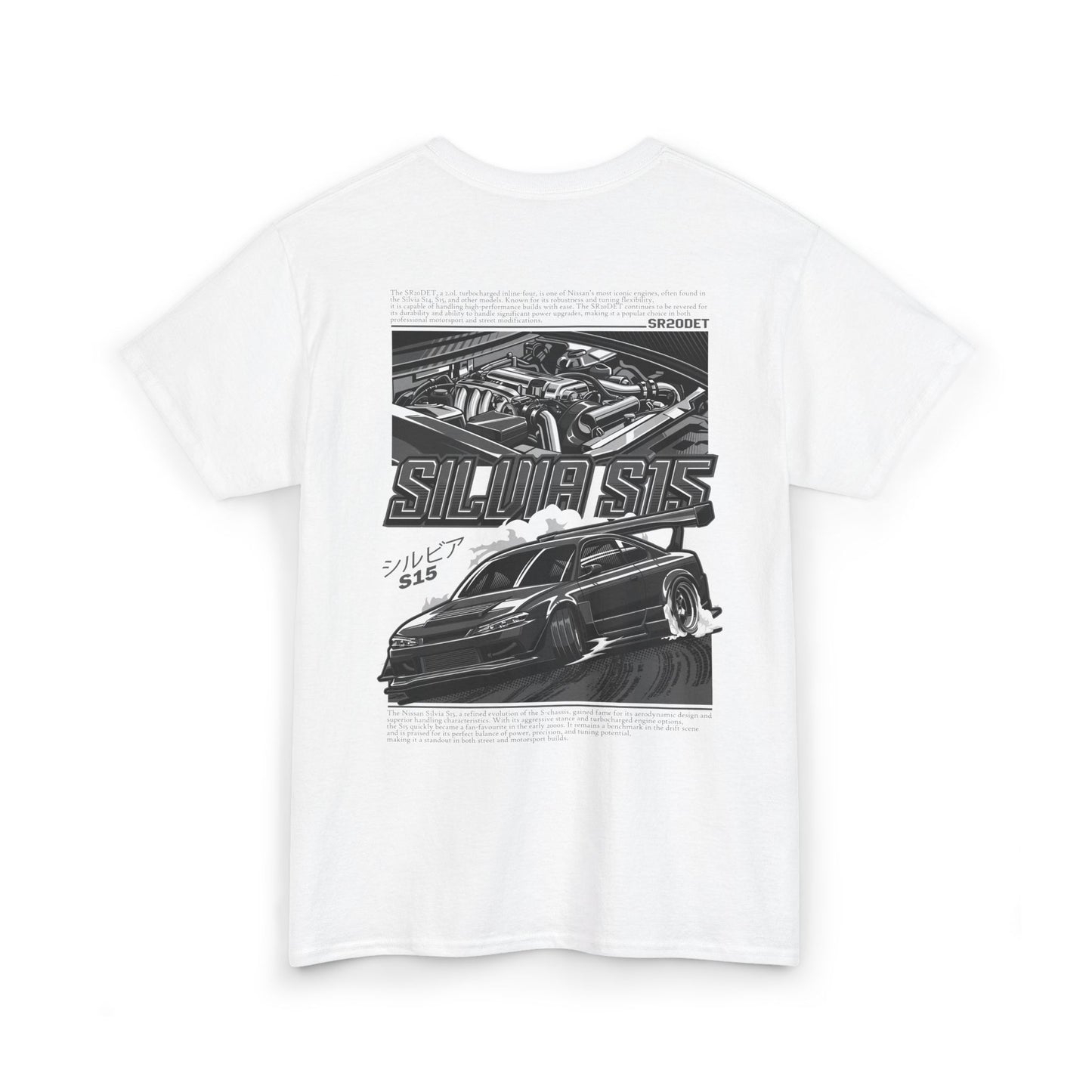 SILVIA S15 SR20DET T-SHIRT – CHARCOAL GREY EDITION
