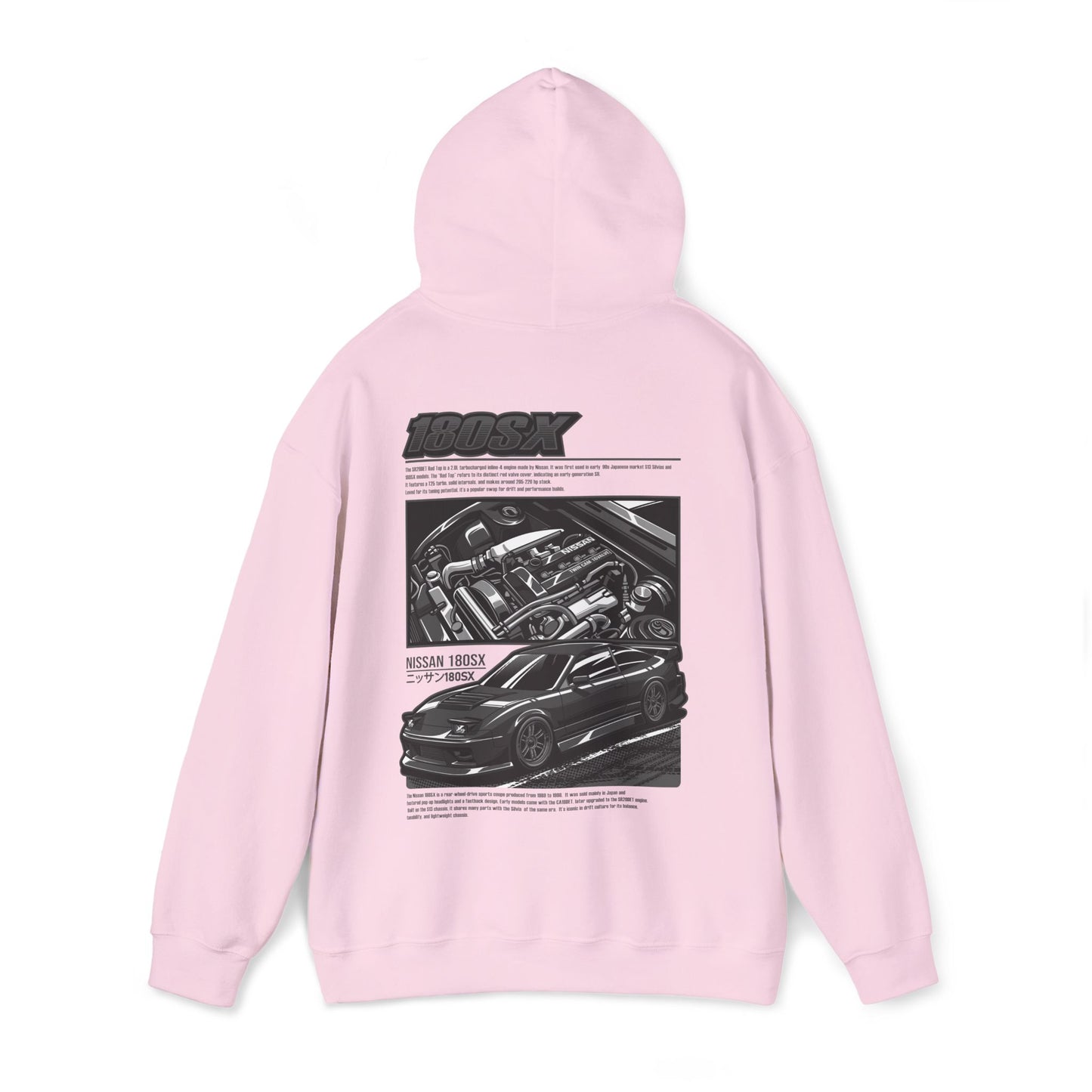 Nissan 180SX SR20DET Hoodie – Charcoal Grey Edition