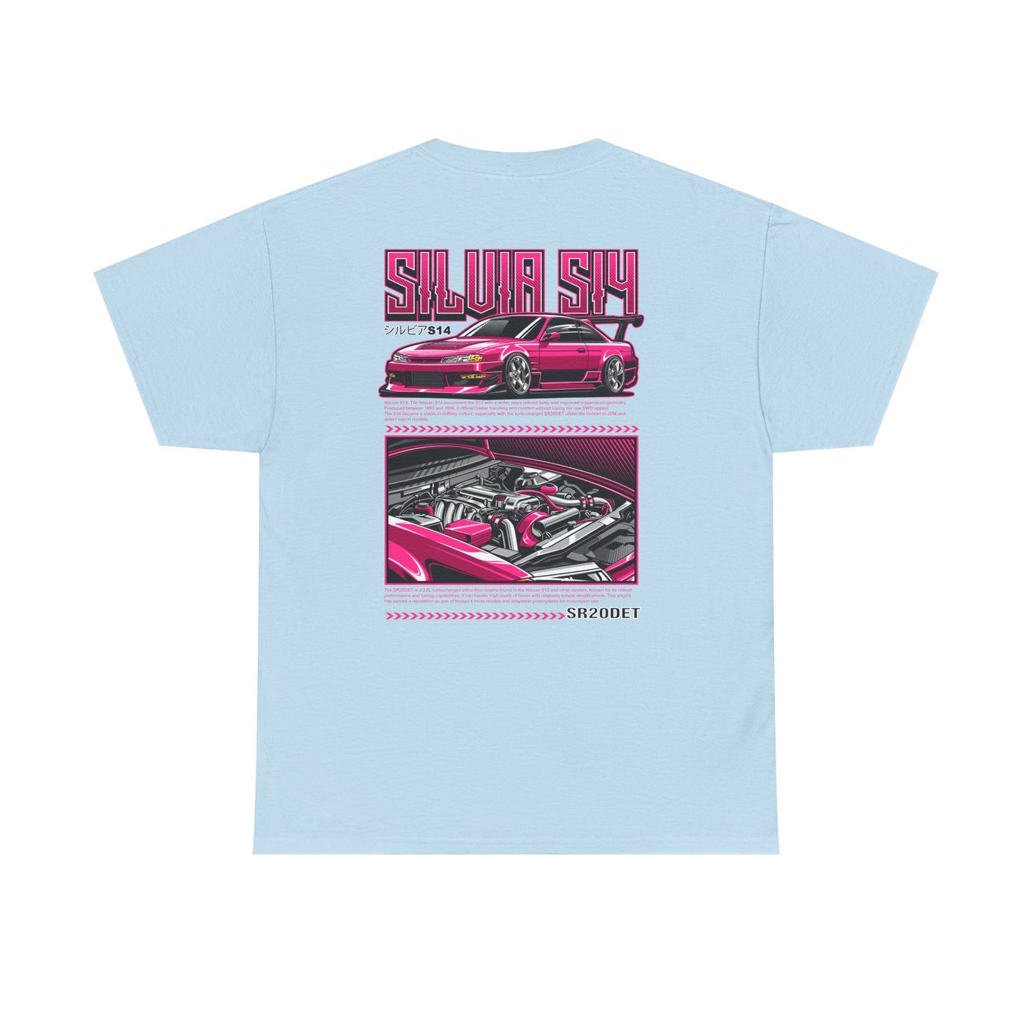 SILVIA S14 SR20DET T-SHIRT - PINK EDITION