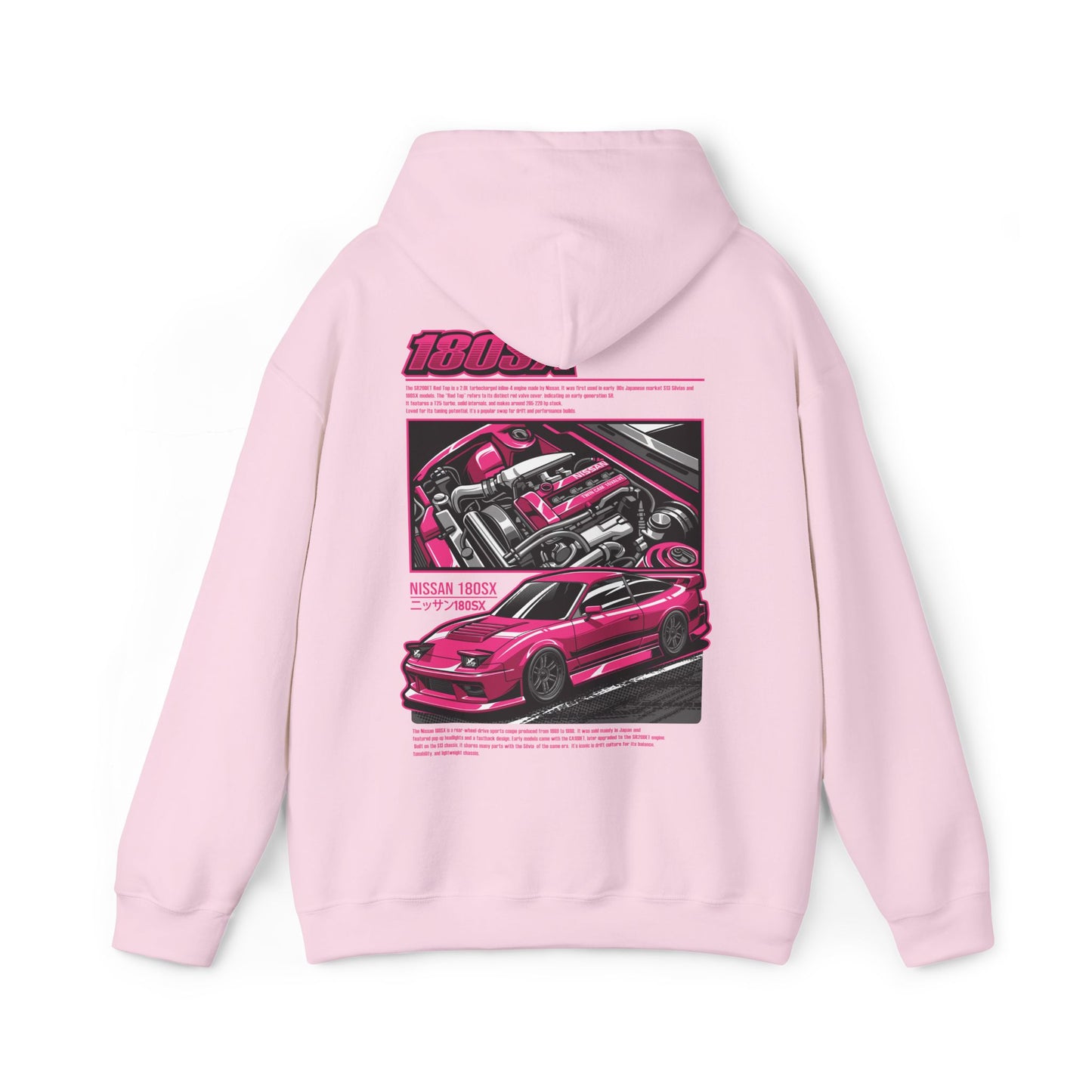 Nissan 180SX SR20DET Hoodie – Pink Edition
