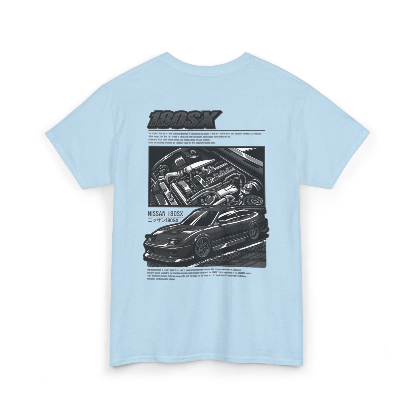 180SX SR20DET T-SHIRT - CHARCOAL GREY EDITION