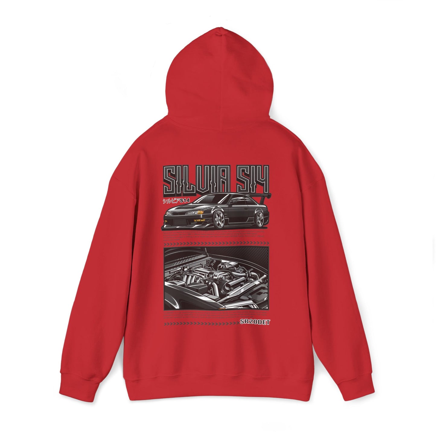 Nissan Silvia S15 SR20DET Hoodie – Charcoal Grey Edition