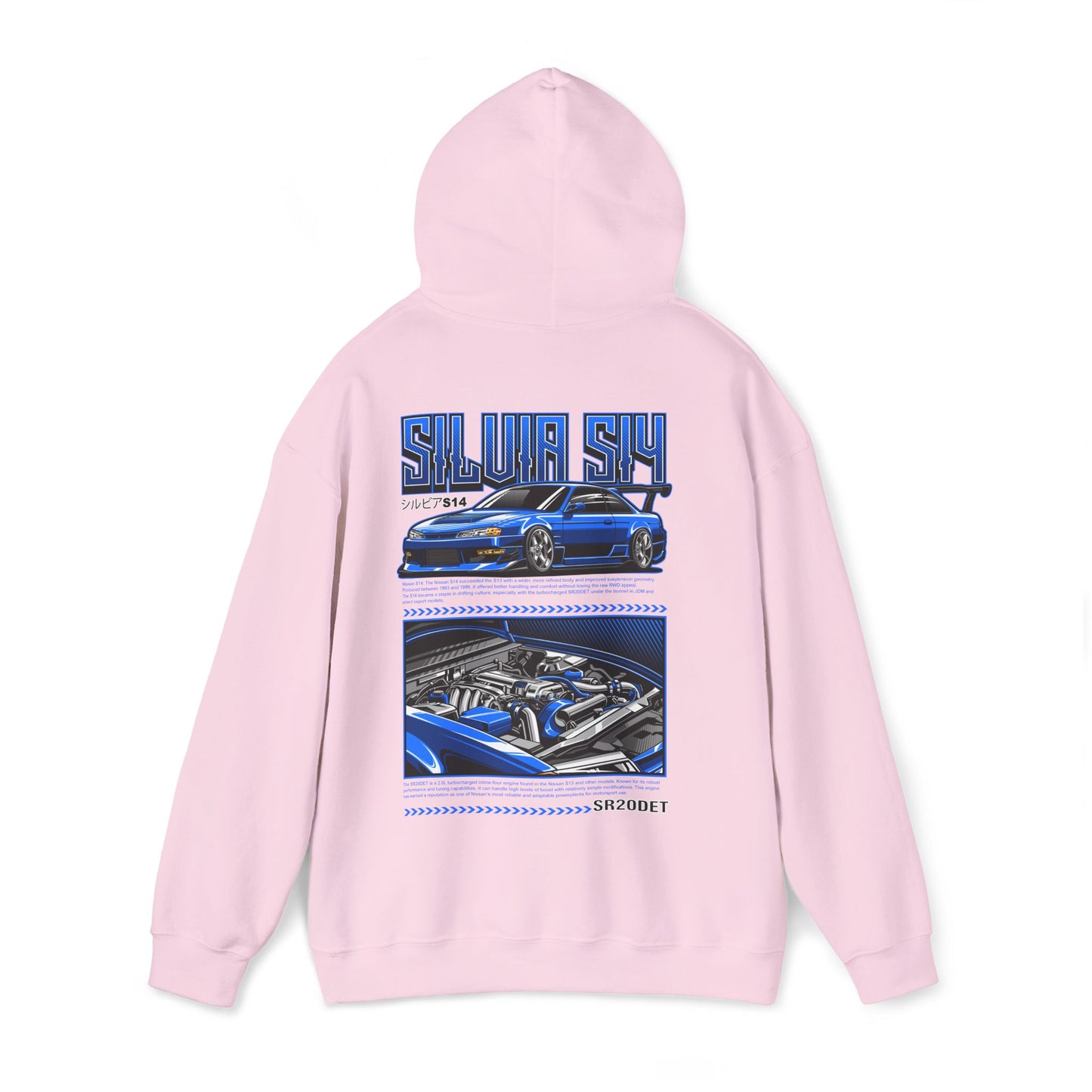 Nissan Silvia S14 SR20DET Hoodie – Blue Edition