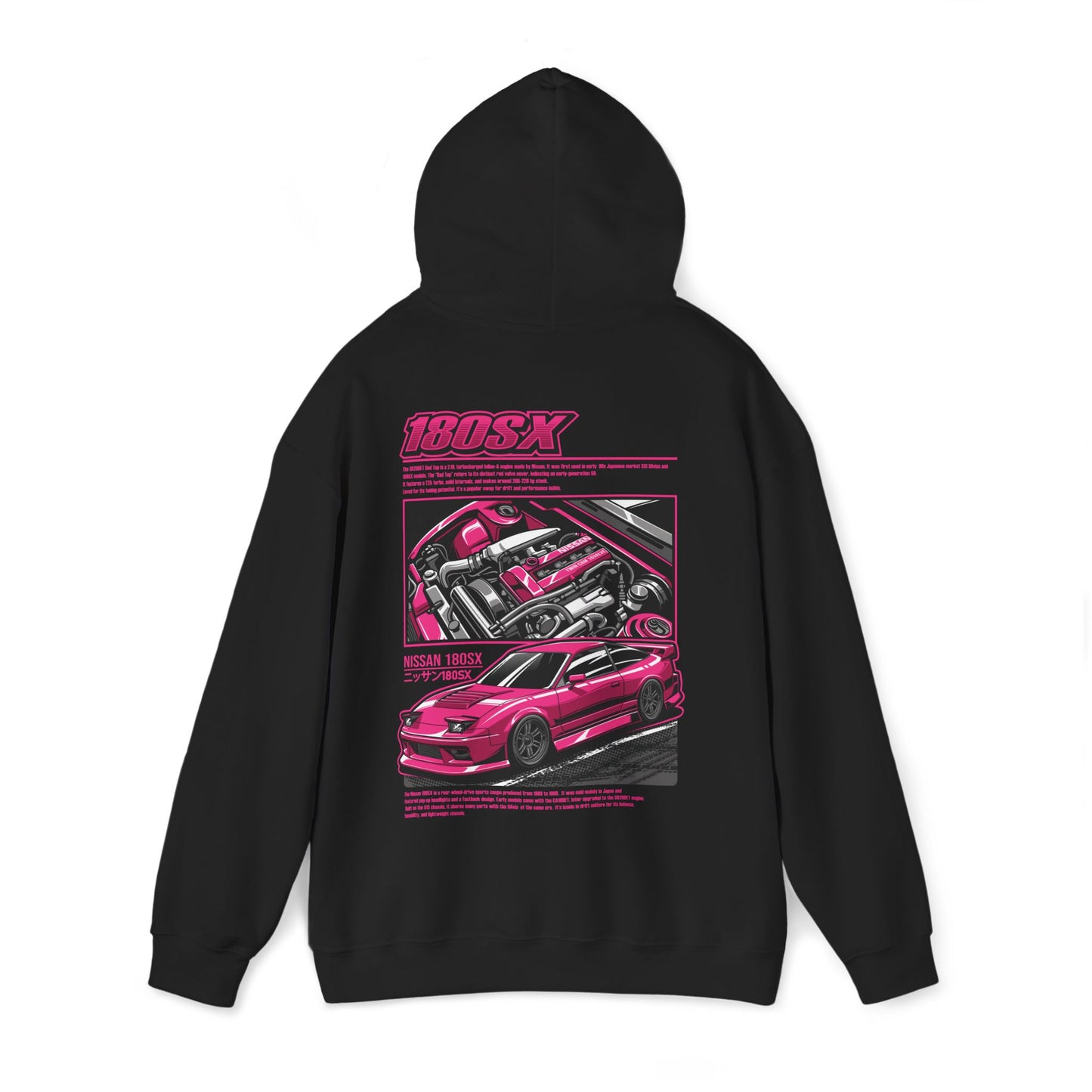 Nissan 180SX SR20DET Hoodie – Pink Edition