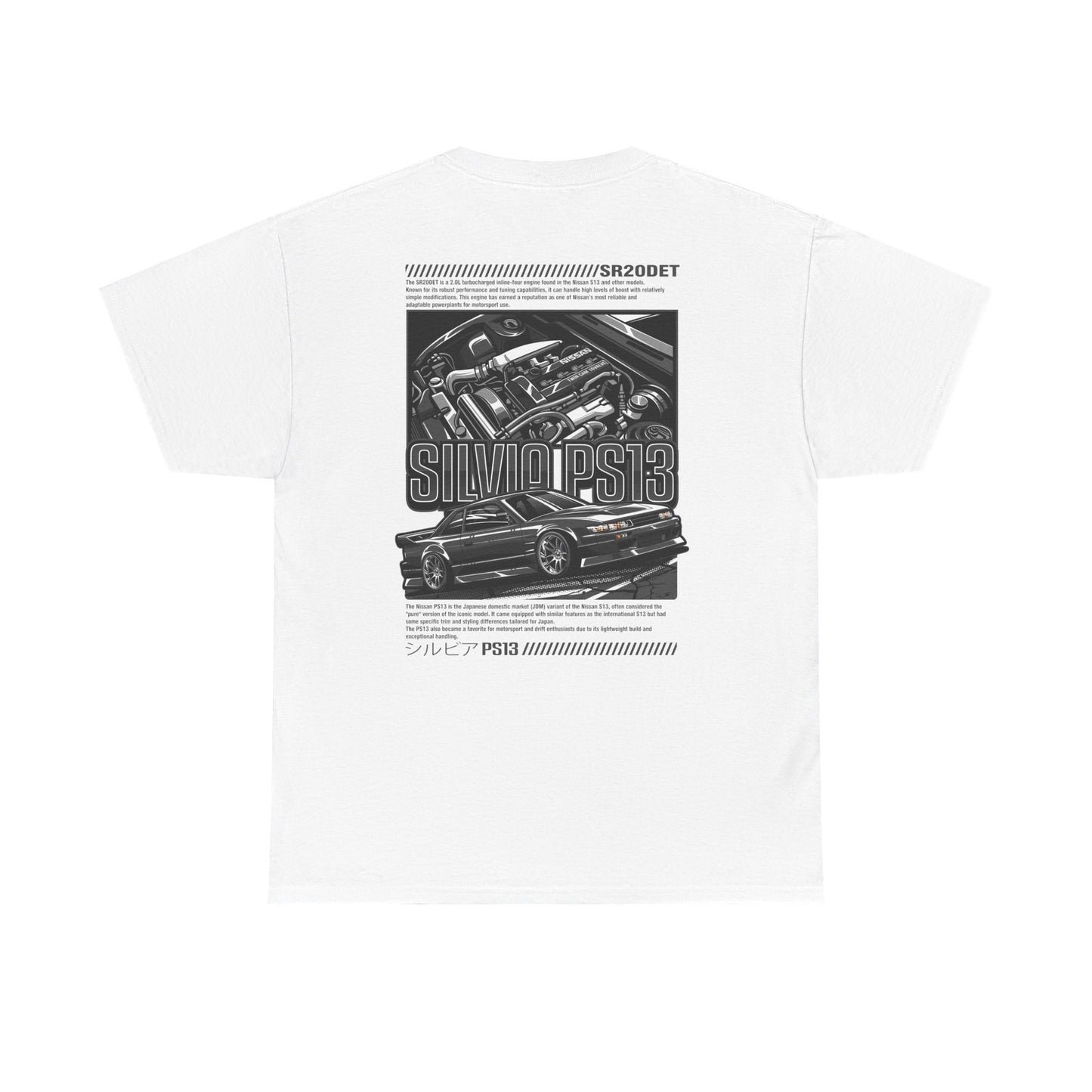 PS13 SR20DET T-SHIRT - CHARCOAL GREY EDITION