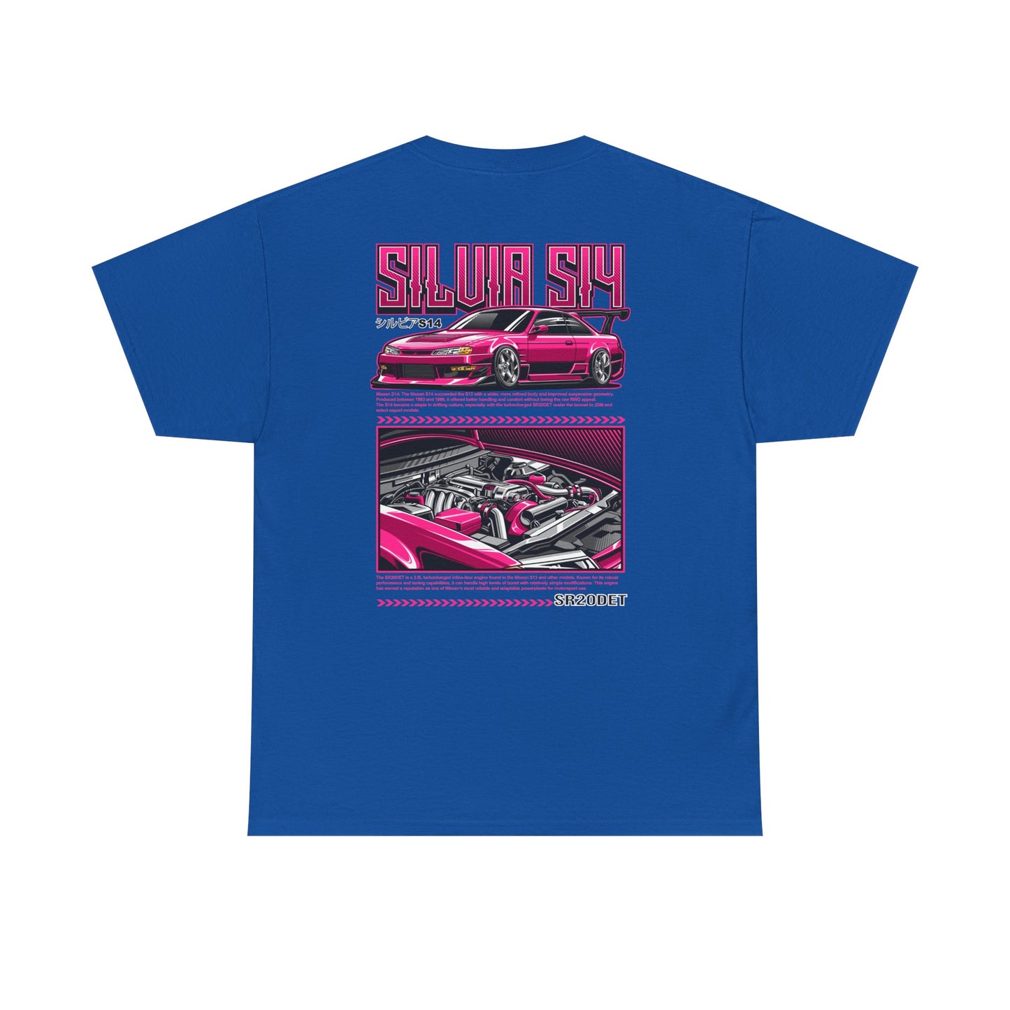 SILVIA S14 SR20DET T-SHIRT - PINK EDITION