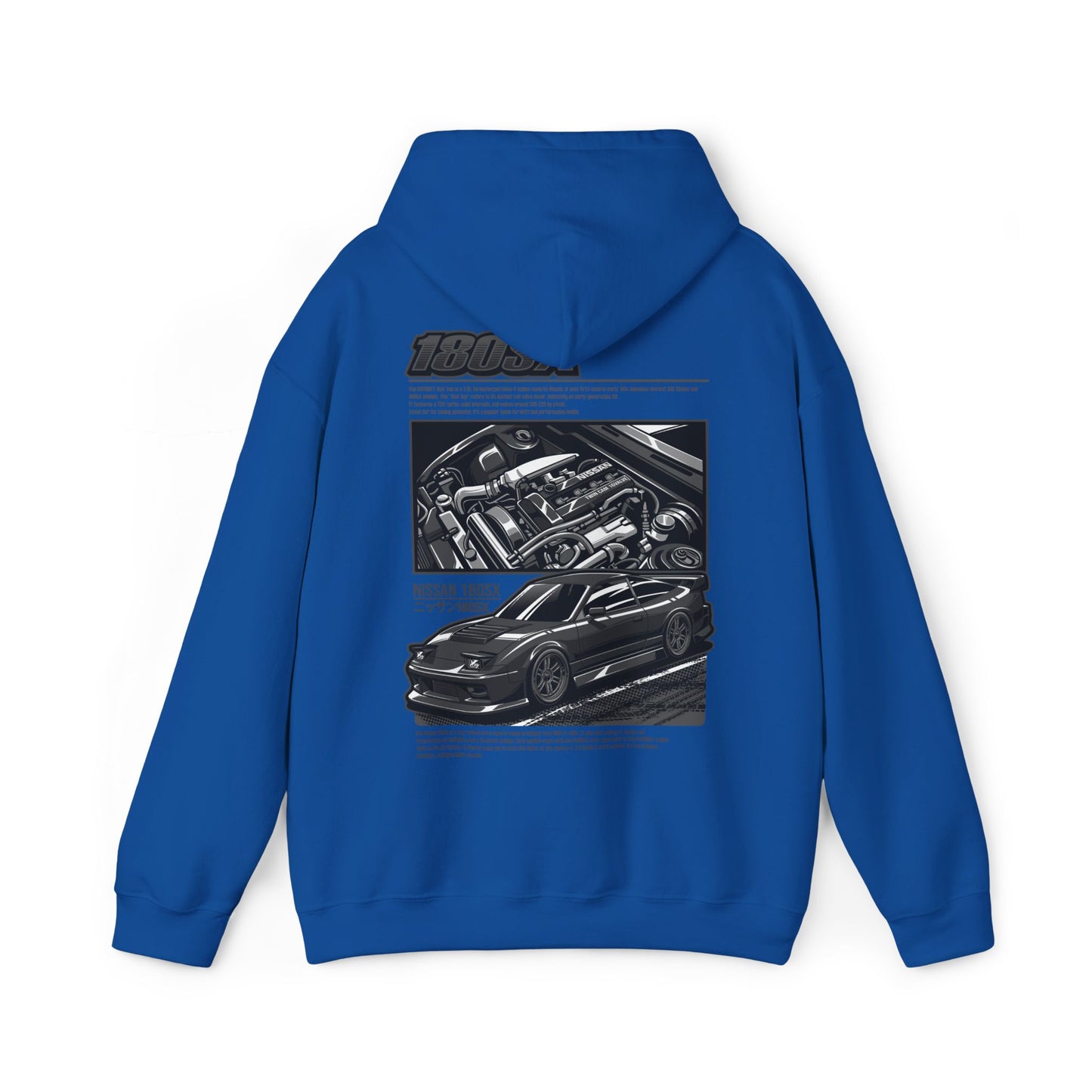 Nissan 180SX SR20DET Hoodie – Charcoal Grey Edition