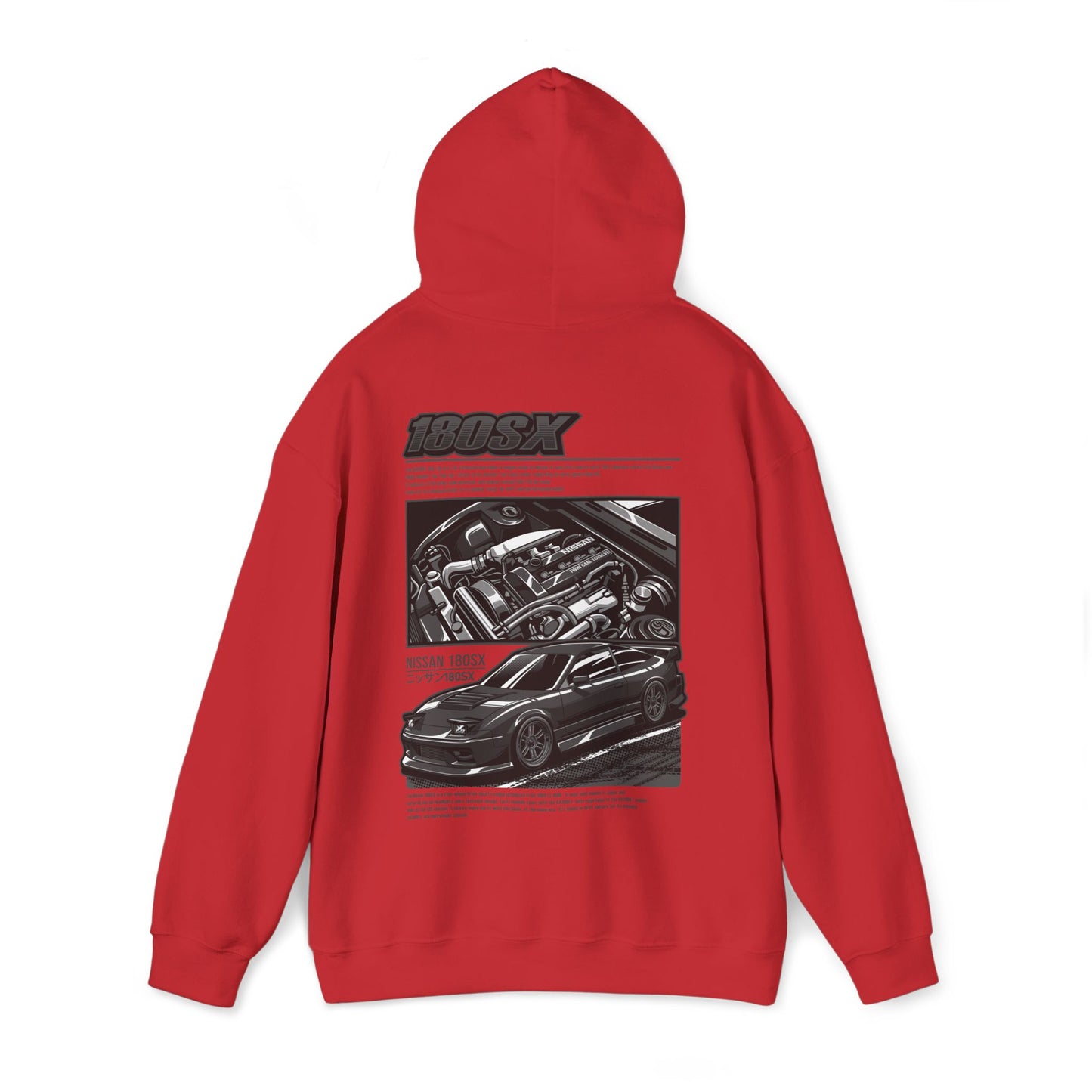 Nissan 180SX SR20DET Hoodie – Charcoal Grey Edition
