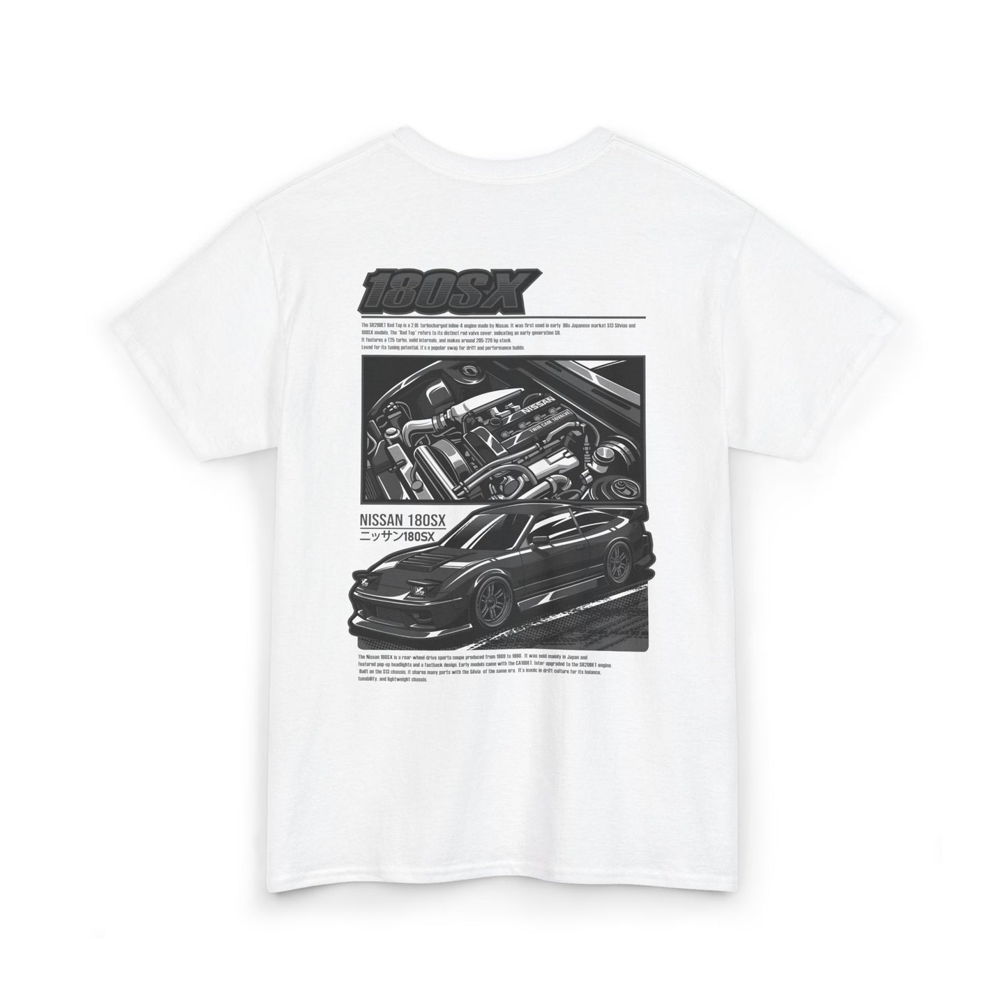 180SX SR20DET T-SHIRT - CHARCOAL GREY EDITION