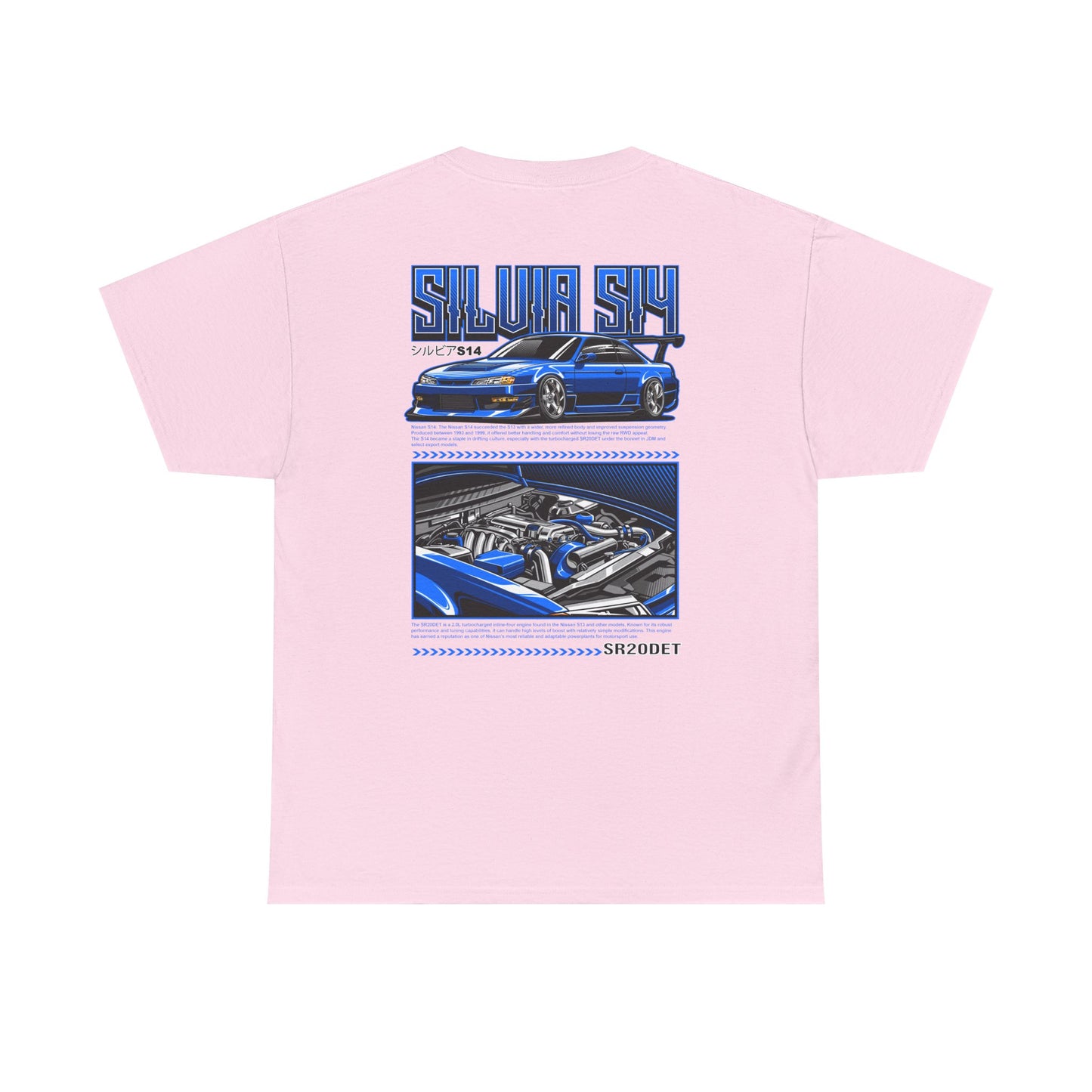 SILVIA S14 SR20DET T-SHIRT - BLUE EDITION