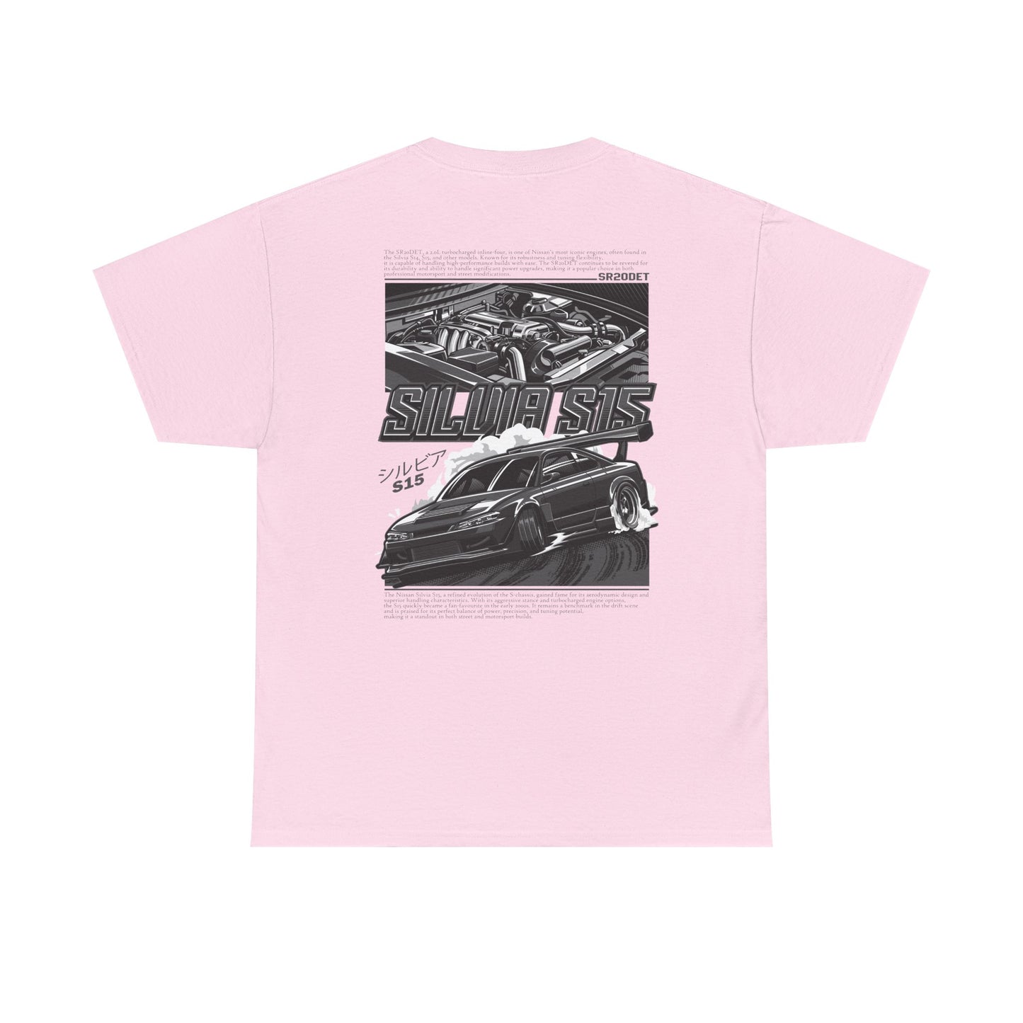 SILVIA S15 SR20DET T-SHIRT – CHARCOAL GREY EDITION