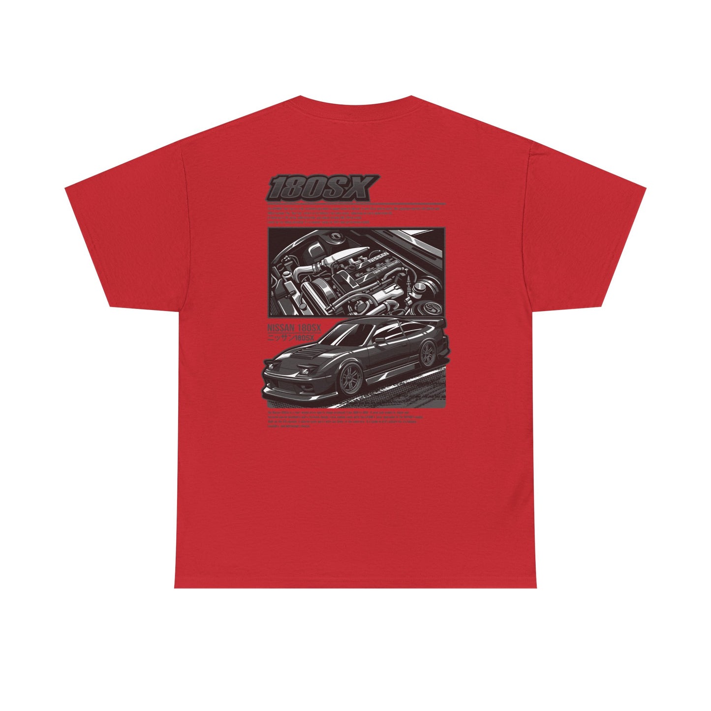 180SX SR20DET T-SHIRT - CHARCOAL GREY EDITION