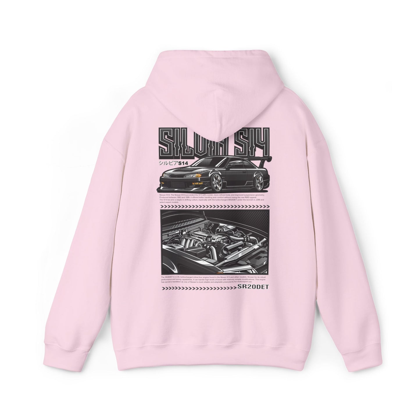 Nissan Silvia S15 SR20DET Hoodie – Charcoal Grey Edition