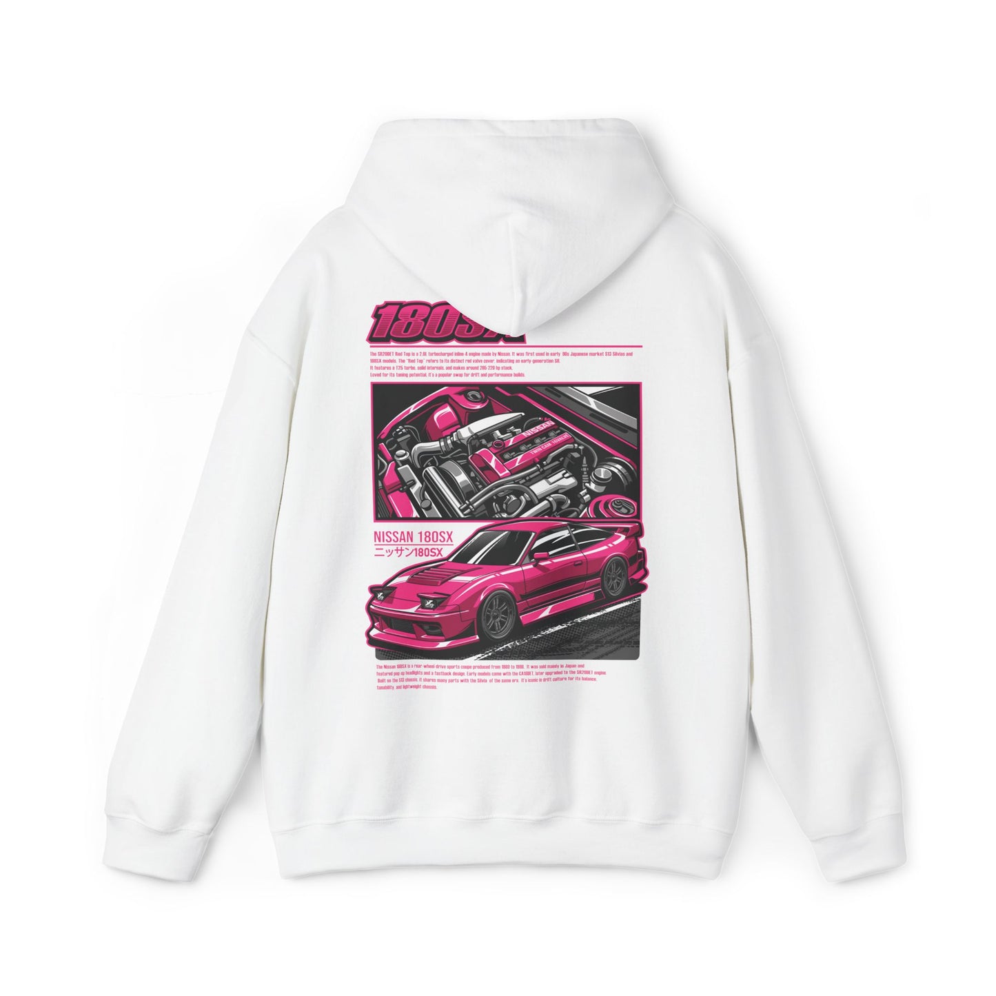 Nissan 180SX SR20DET Hoodie – Pink Edition