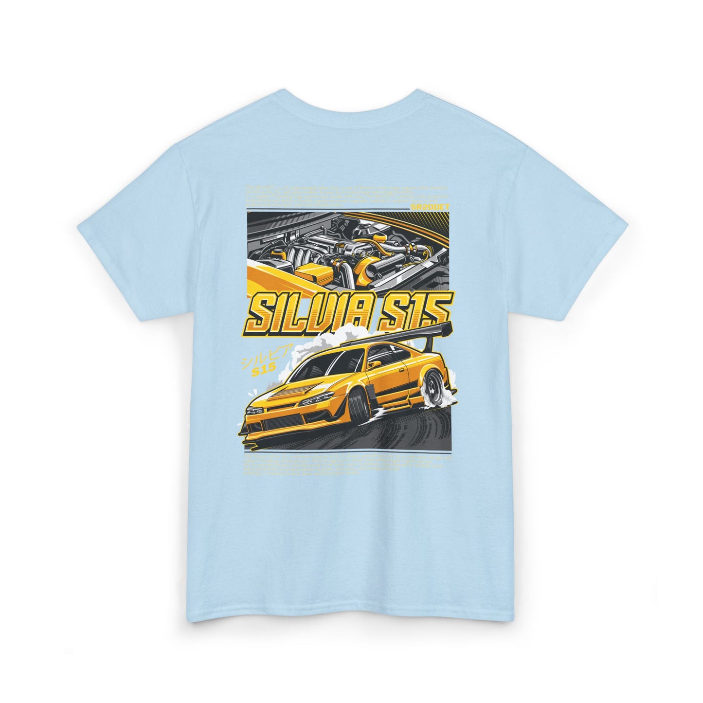 SILVIA S15 SR20DET T-SHIRT - YELLOW EDITION
