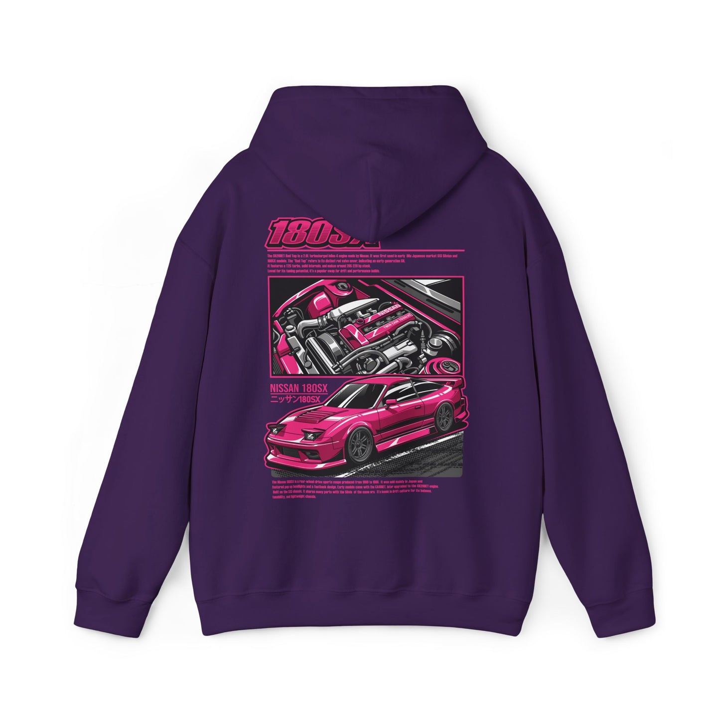 Nissan 180SX SR20DET Hoodie – Pink Edition