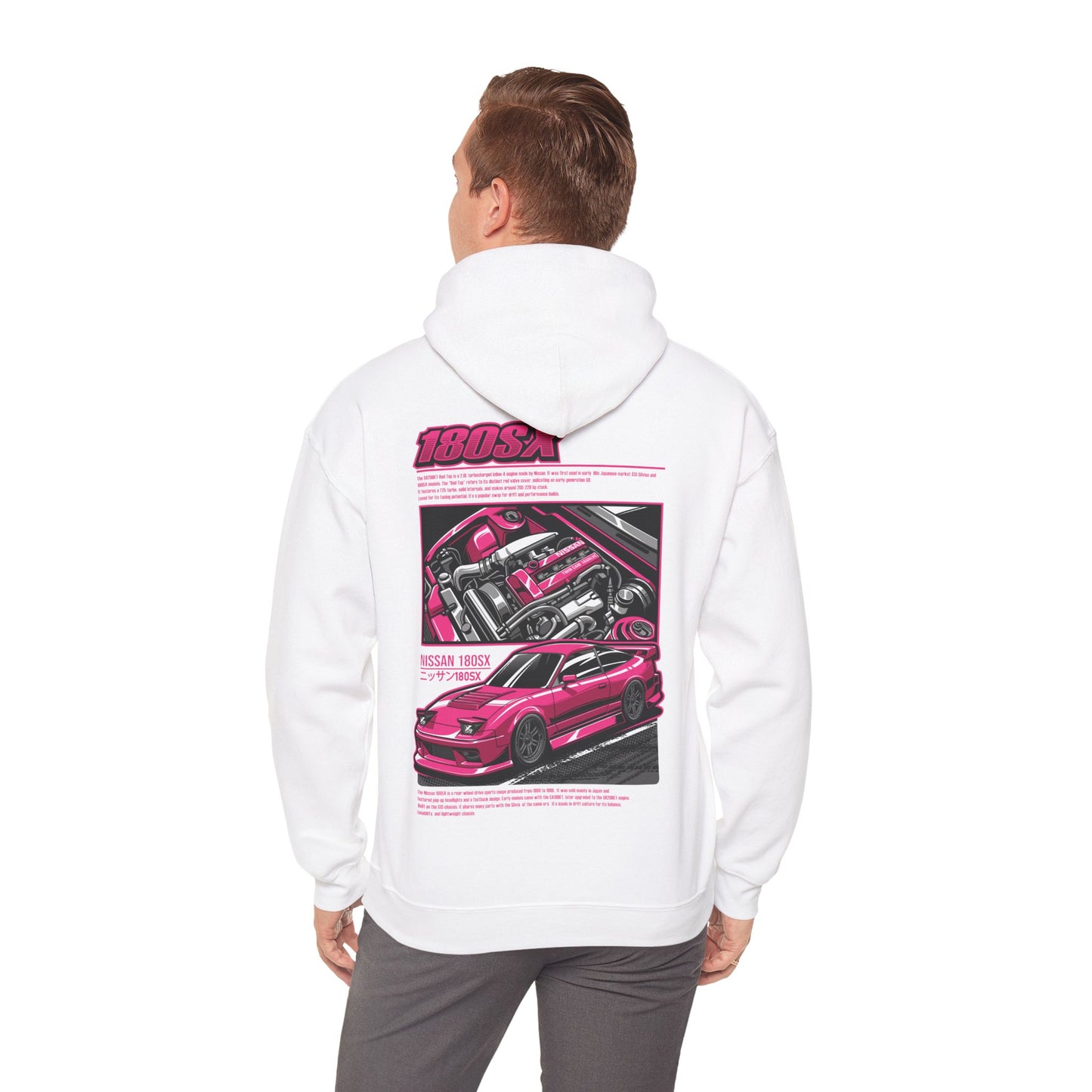Nissan 180SX SR20DET Hoodie – Pink Edition