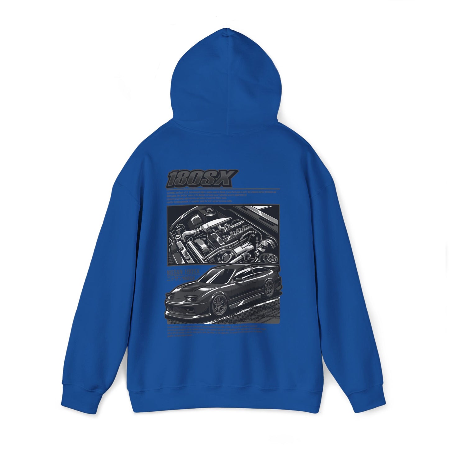 Nissan 180SX SR20DET Hoodie – Charcoal Grey Edition