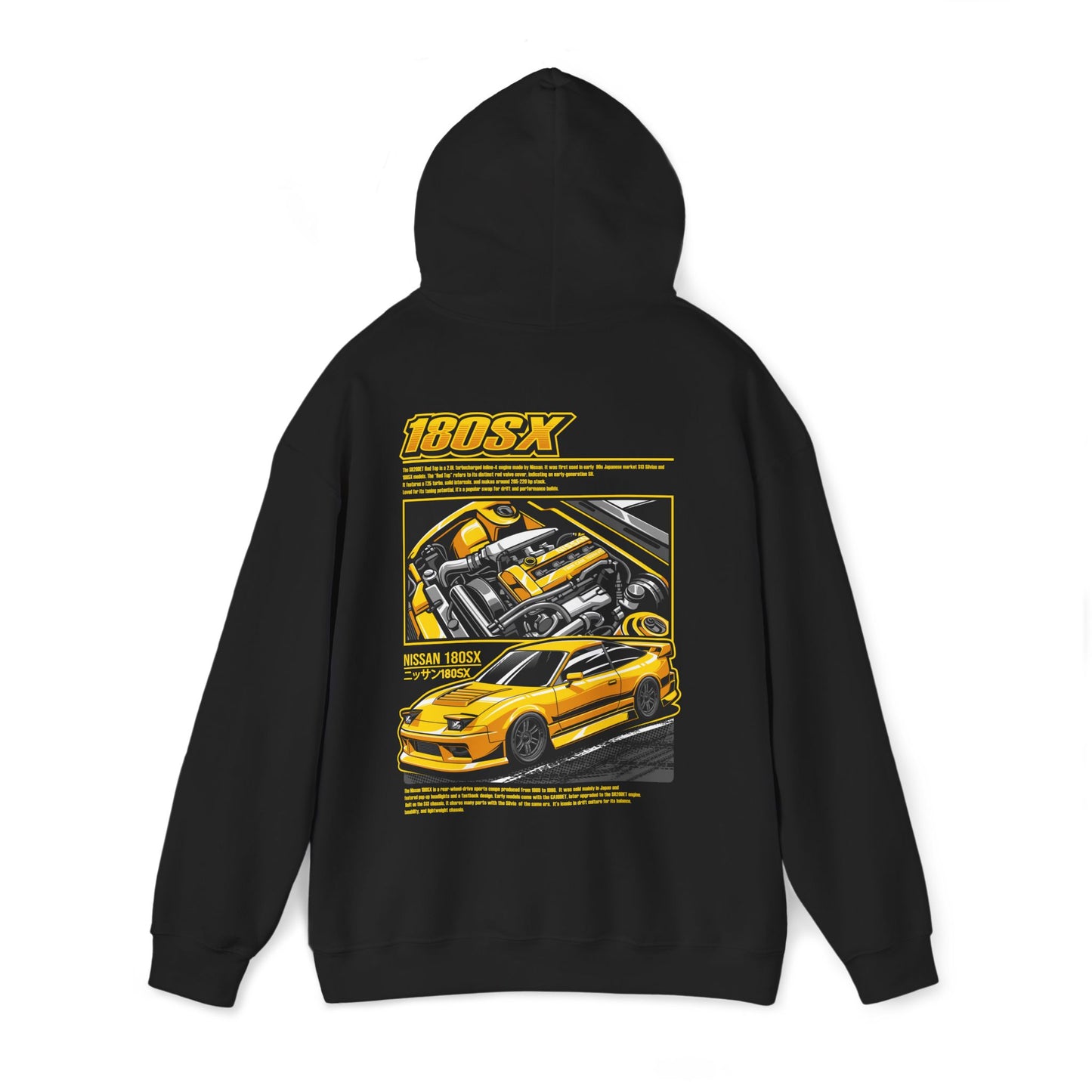 Nissan 180SX SR20DET Hoodie – Yellow Edition