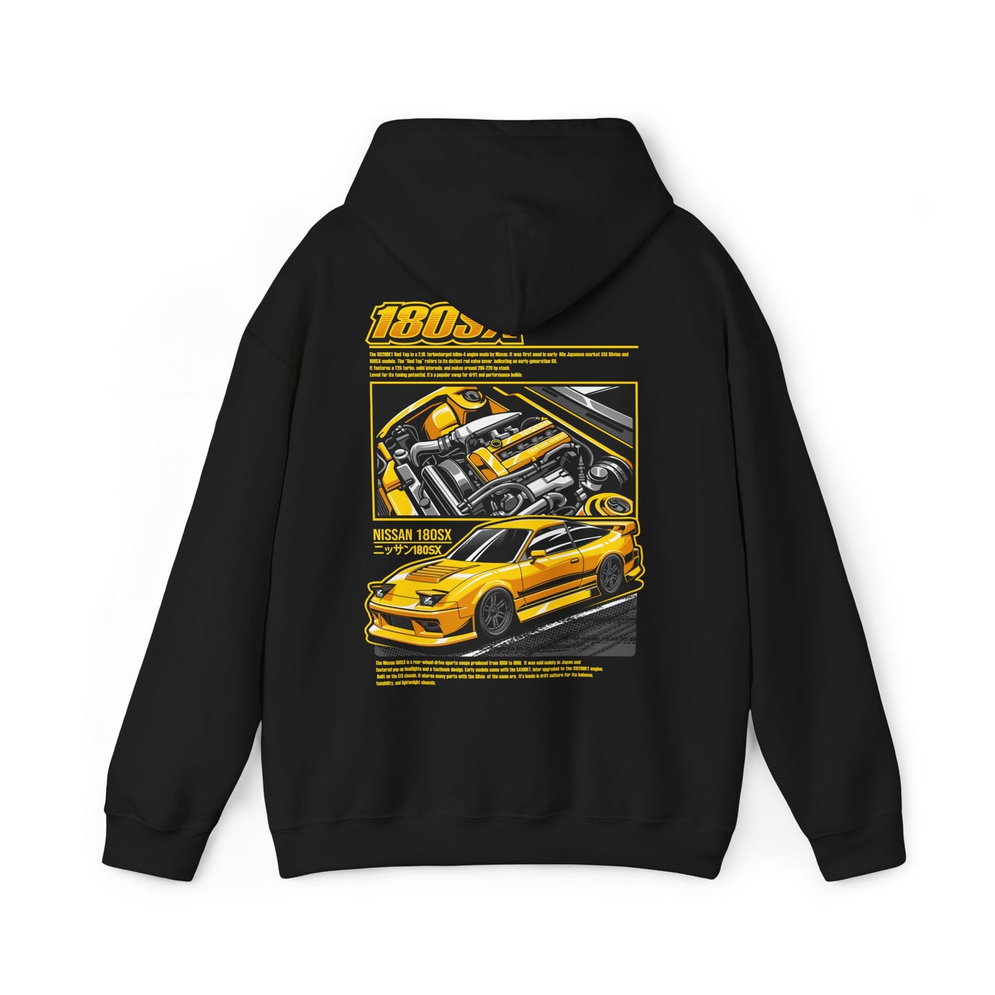 Nissan 180SX SR20DET Hoodie – Yellow Edition