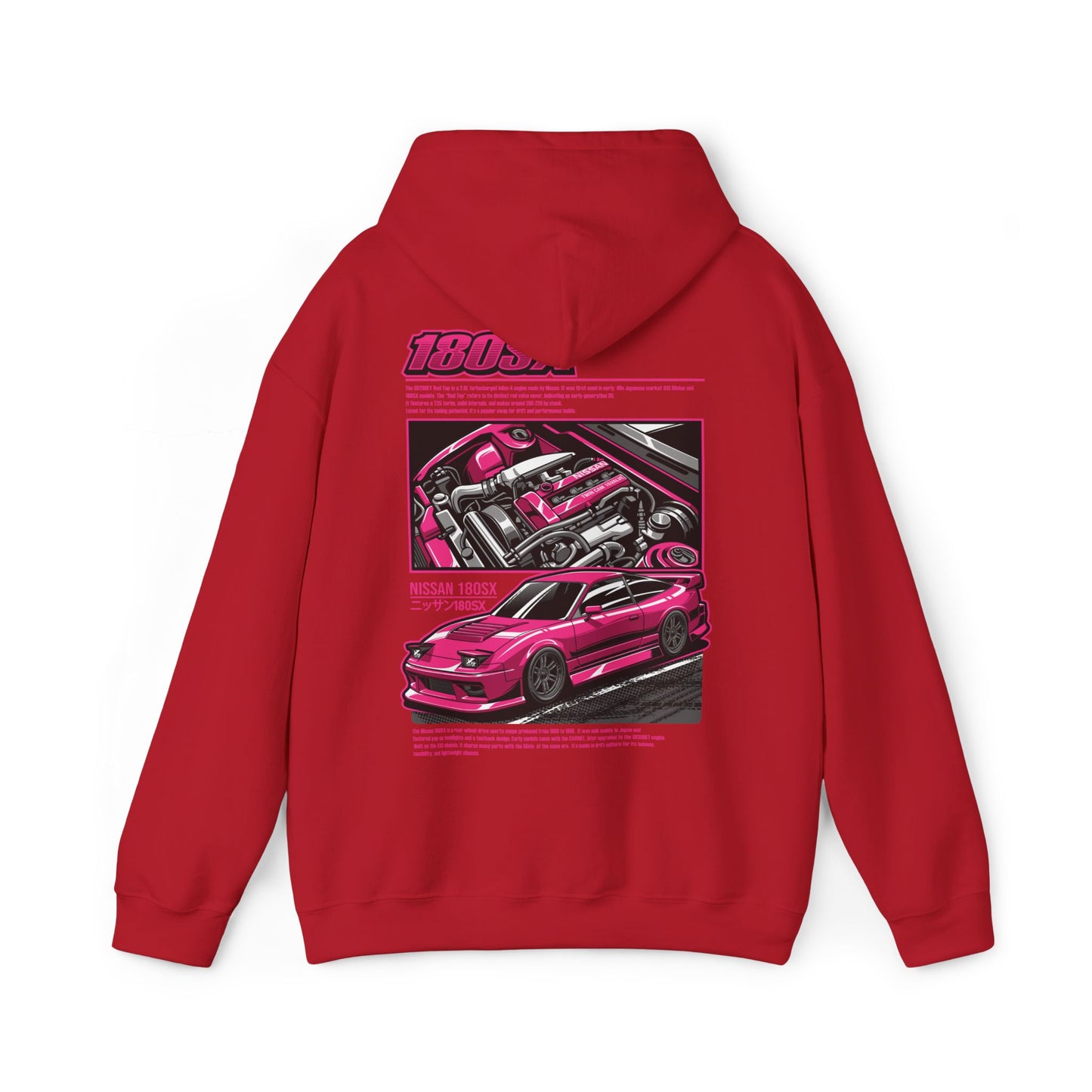 Nissan 180SX SR20DET Hoodie – Pink Edition