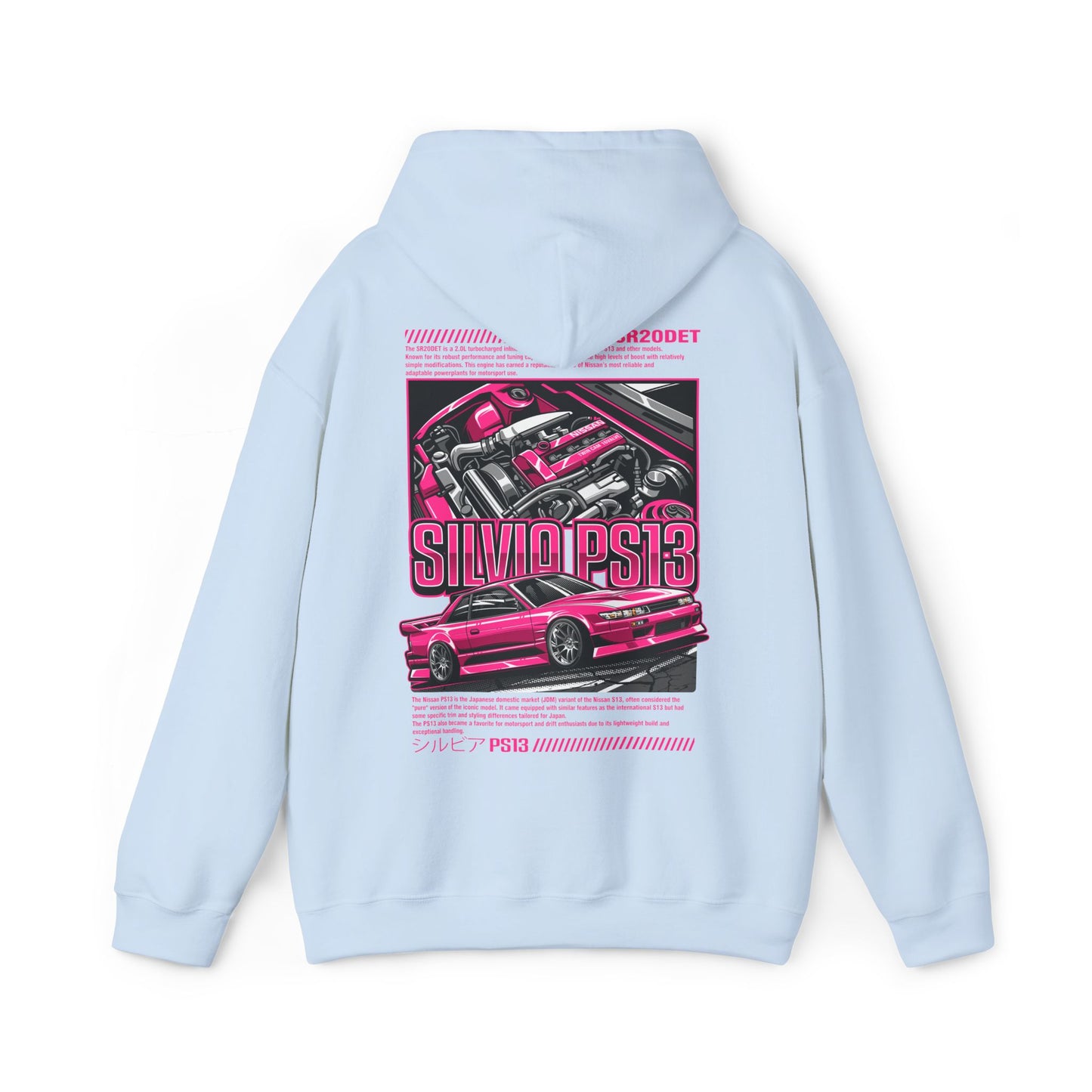 Nissan Silvia PS13 SR20DET Hoodie – Pink Edition